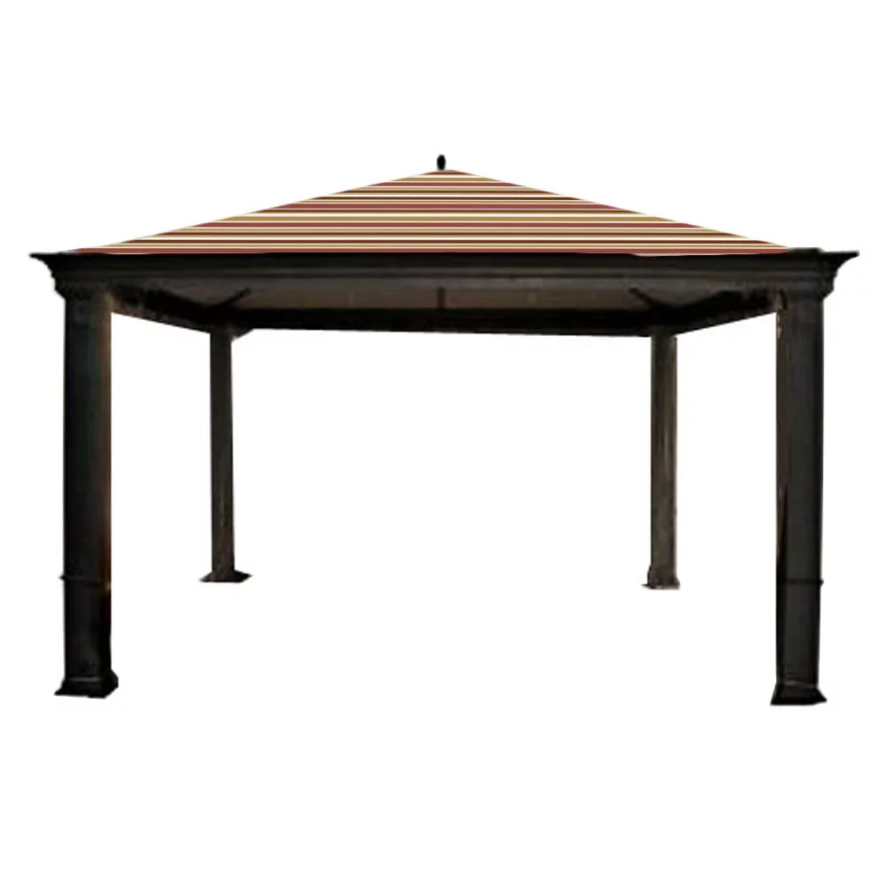 Garden Winds Replacement Canopy Top Cover for the Tiverton Series 3 Gazebo -Standard 350 - Stripe Canyon