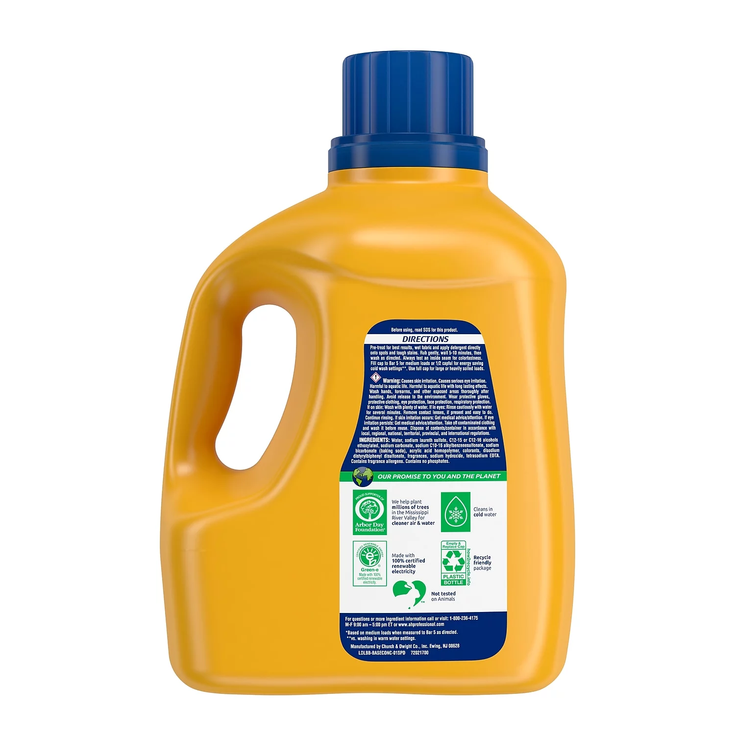 Arm & Hammer CDC3320050022 144.5 oz Clean-Burst Liquid Laundry Detergent - 4 Count