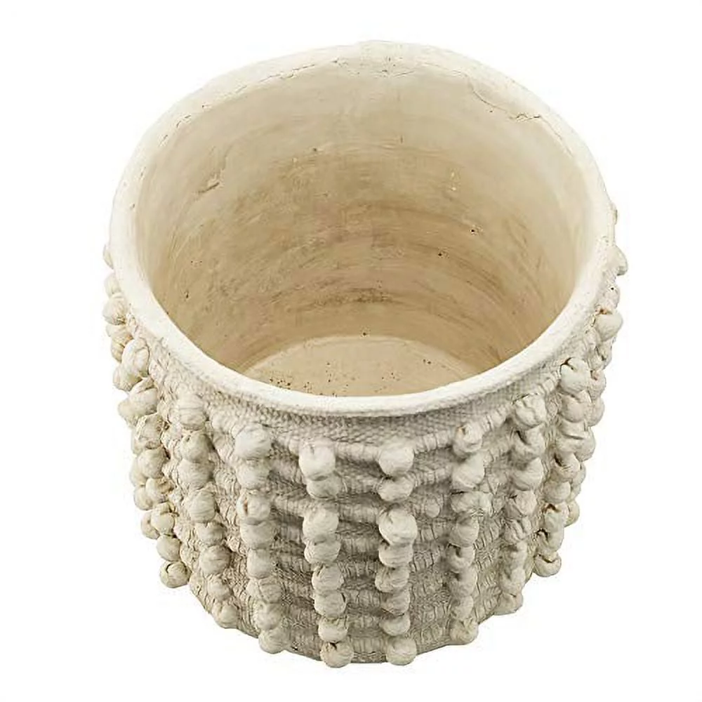 A&B Home Set of 2 Cement Pom Pom Planters