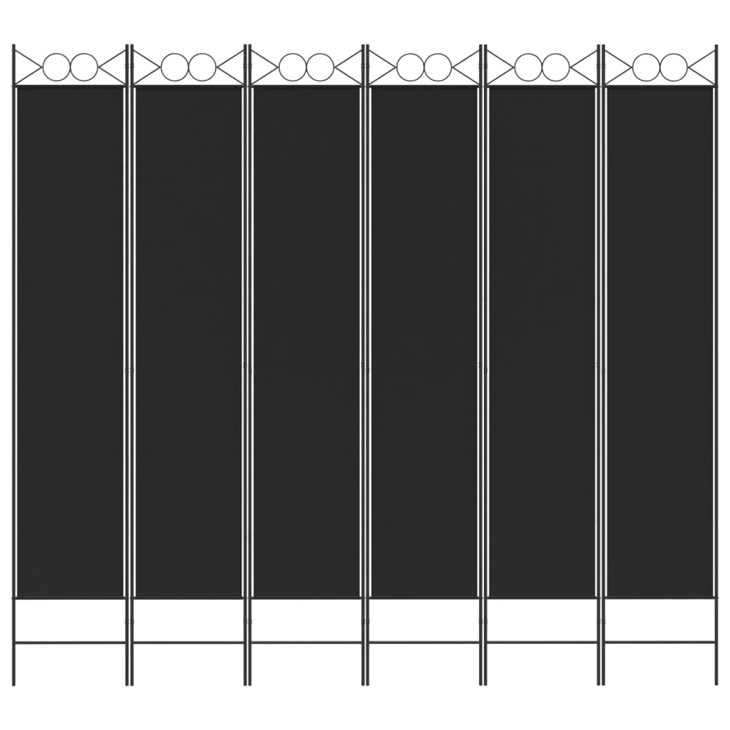 Anself 6-Panel Room Divider Black 94.5