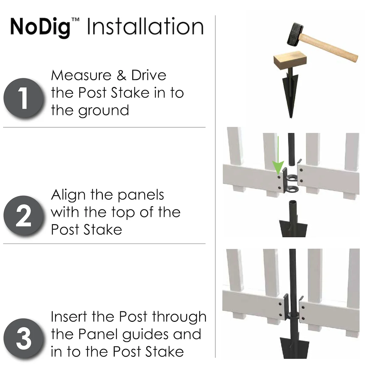 Yardlink White Vinyl Fence Gate, 34 inch H x 39-1/4 inch W