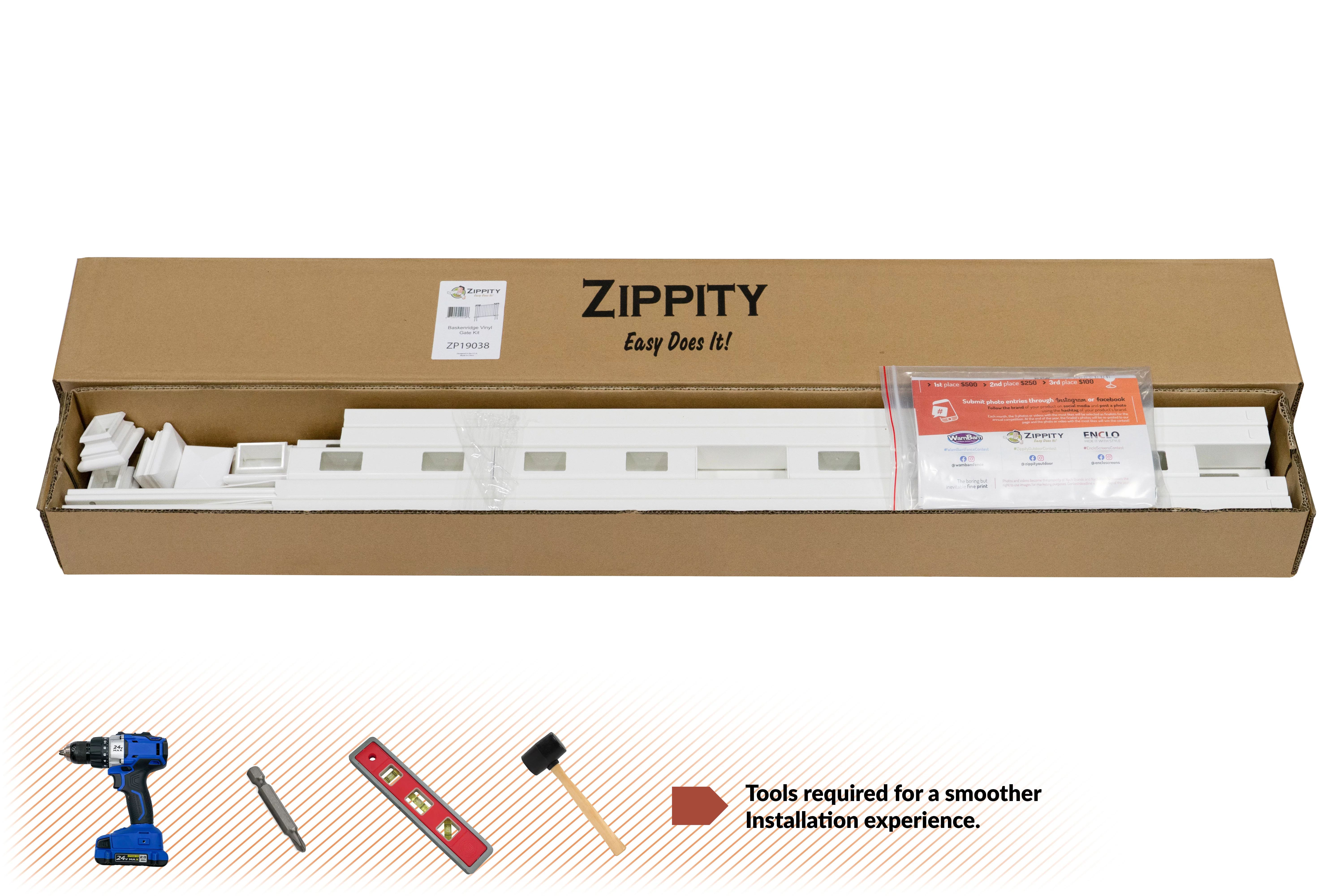 Baskenridge Vinyl Gate Kit (36in x 52in)