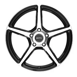 16x7.5 Motiv 433MB Blade Machined Black Wheel 5x112 (40mm)