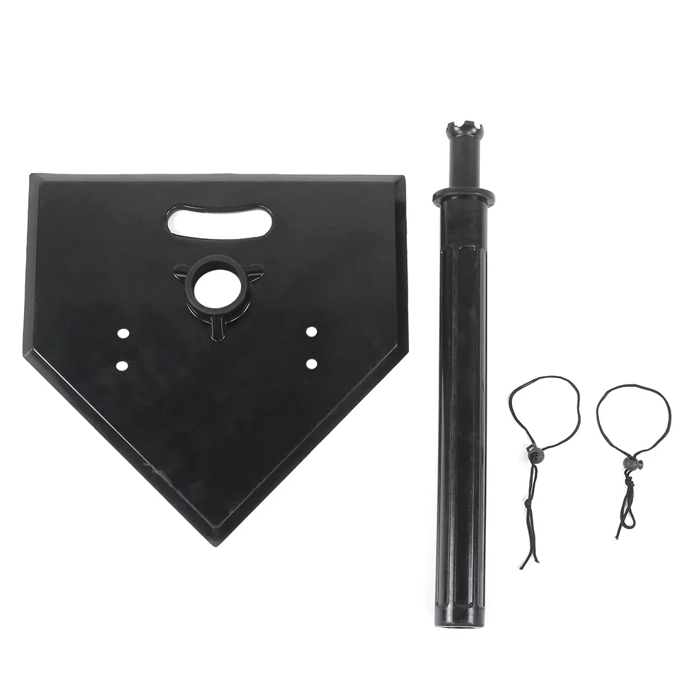 Goldmeet Adjustable Baseball Softball Batting Tee Stand Practice Training Hitting AccessoriesBlack