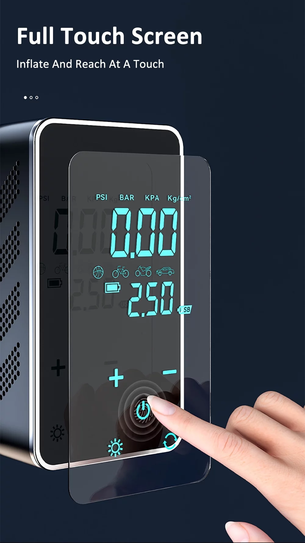 Nebublu Electric inflator,Air Compressor Air Pump St-9616a Vehicle-mounted Air Pump Portable Air Compressor Tire Inflator Siuke Inflator St-9616a Mewmewcat Huiop Dsfen