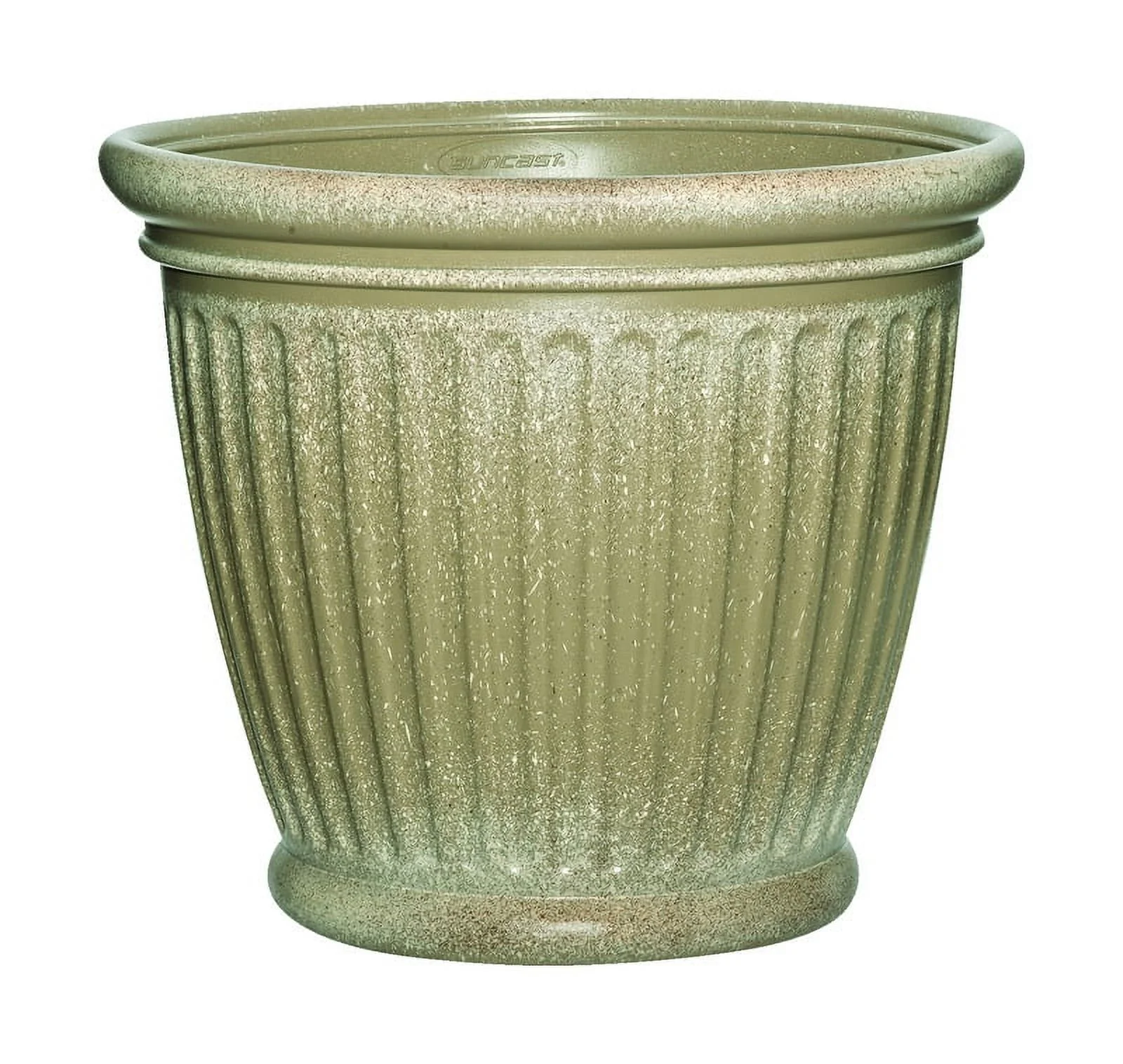 Suncast  Capital  16 in. H x 18 in. W Resin  Planter  Tan Craftsman