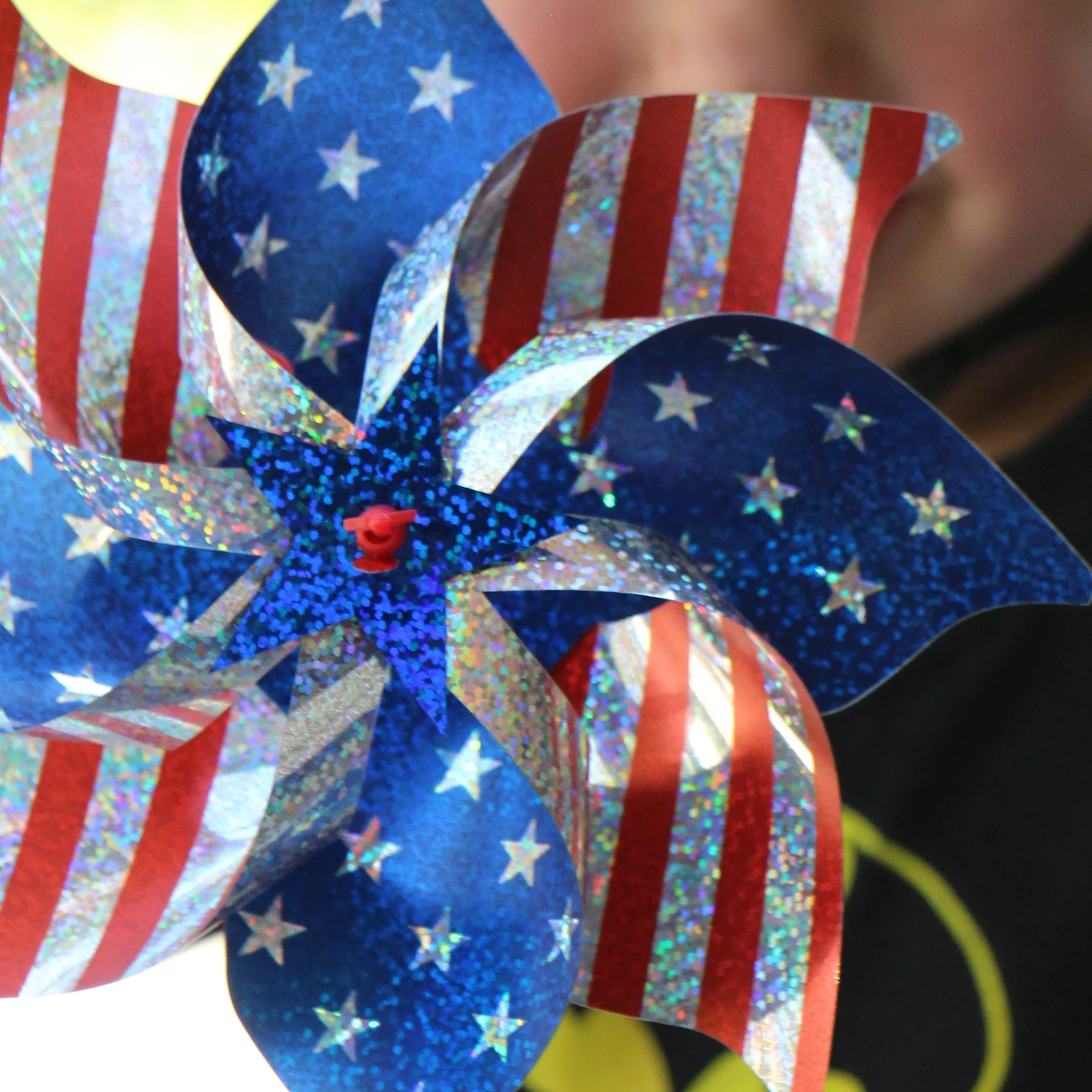 In the Breeze 2749-PACKS — Stars & Stripes Pinwheel, 8-Inch Diameter, 48 Pieces — Patriotic Fun Hand-Held Pinwheel Spinners