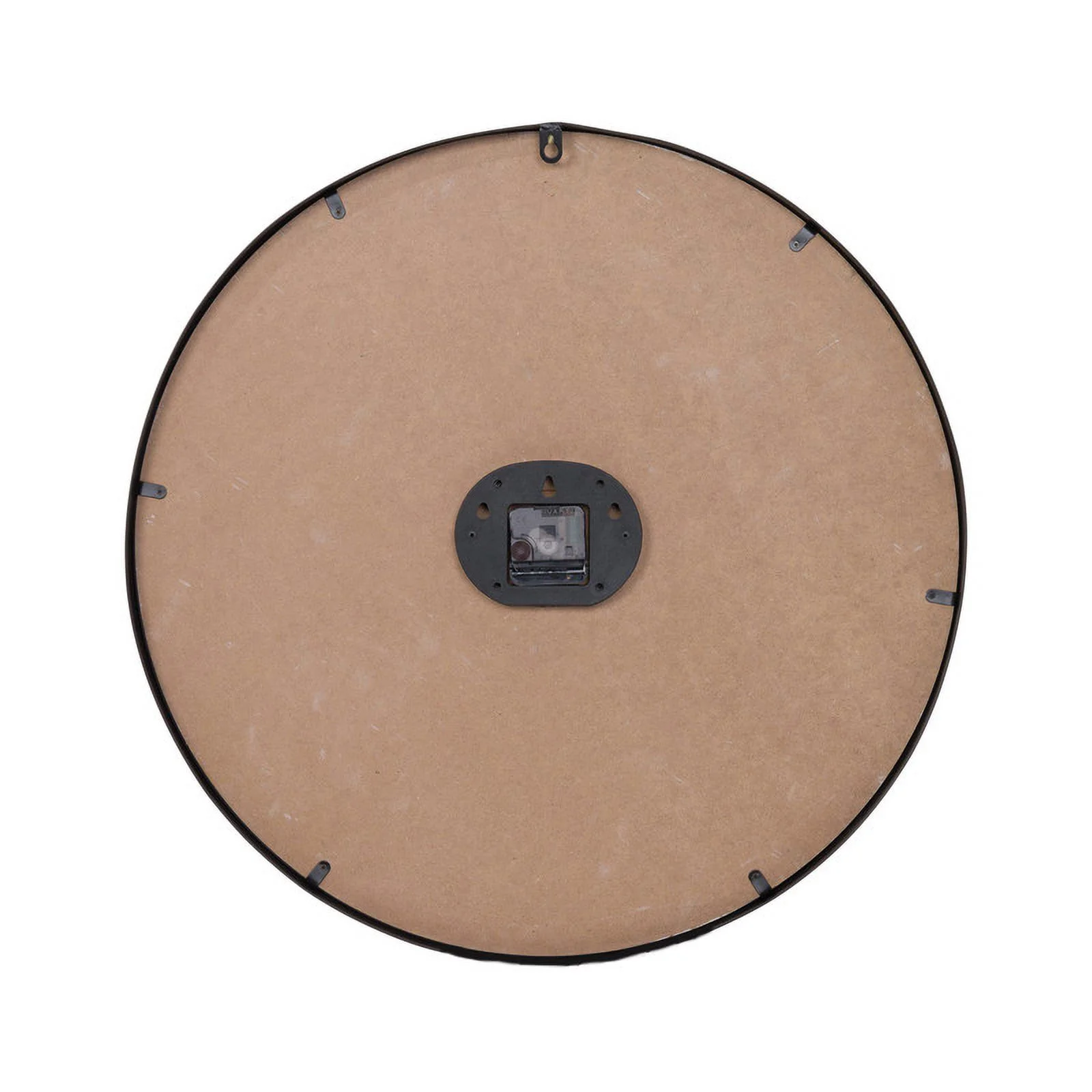 Caldria Round Wood Modern Farmhouse Style Wall Clock