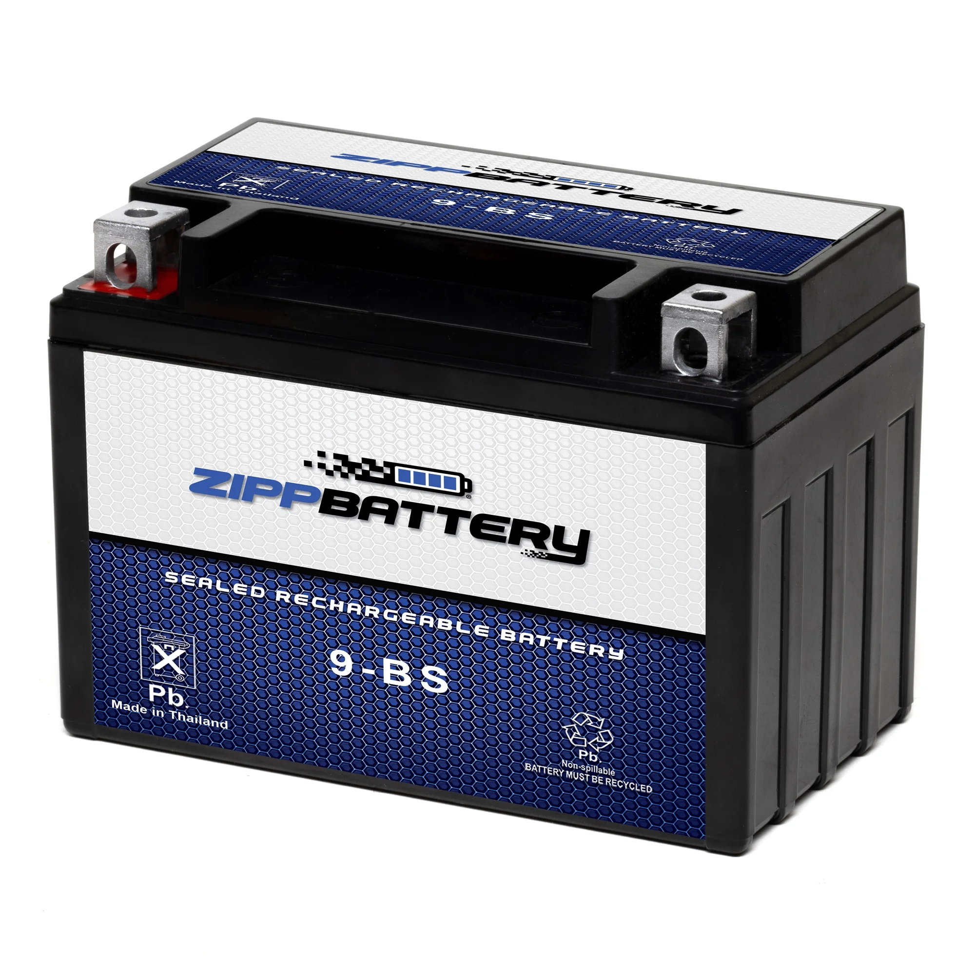 Zipp Battery YTX9-BS (9-BS 12 Volt,8 Ah, 120 CCA) Atv Battery for Polaris 525cc Outlaw 525 2008