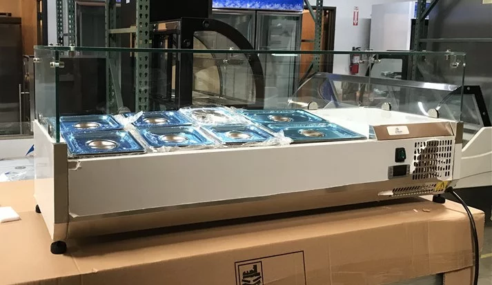 48 ins condiment station Sandwich Prep Table VRX1200 NSF