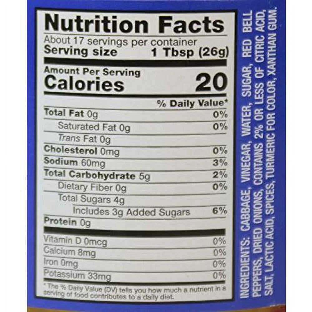 All Natural Sweet Southern Chow Chow Relish, 16 Oz Glass Jar (Pack Of 2)