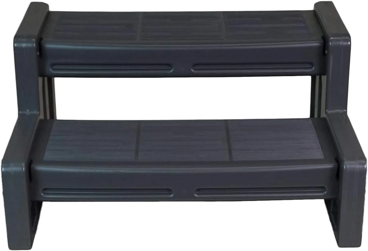 29 Inch Deluxe Resin Multi Purpose Home Garden Garage Spa And Hot Tub Steps, Black