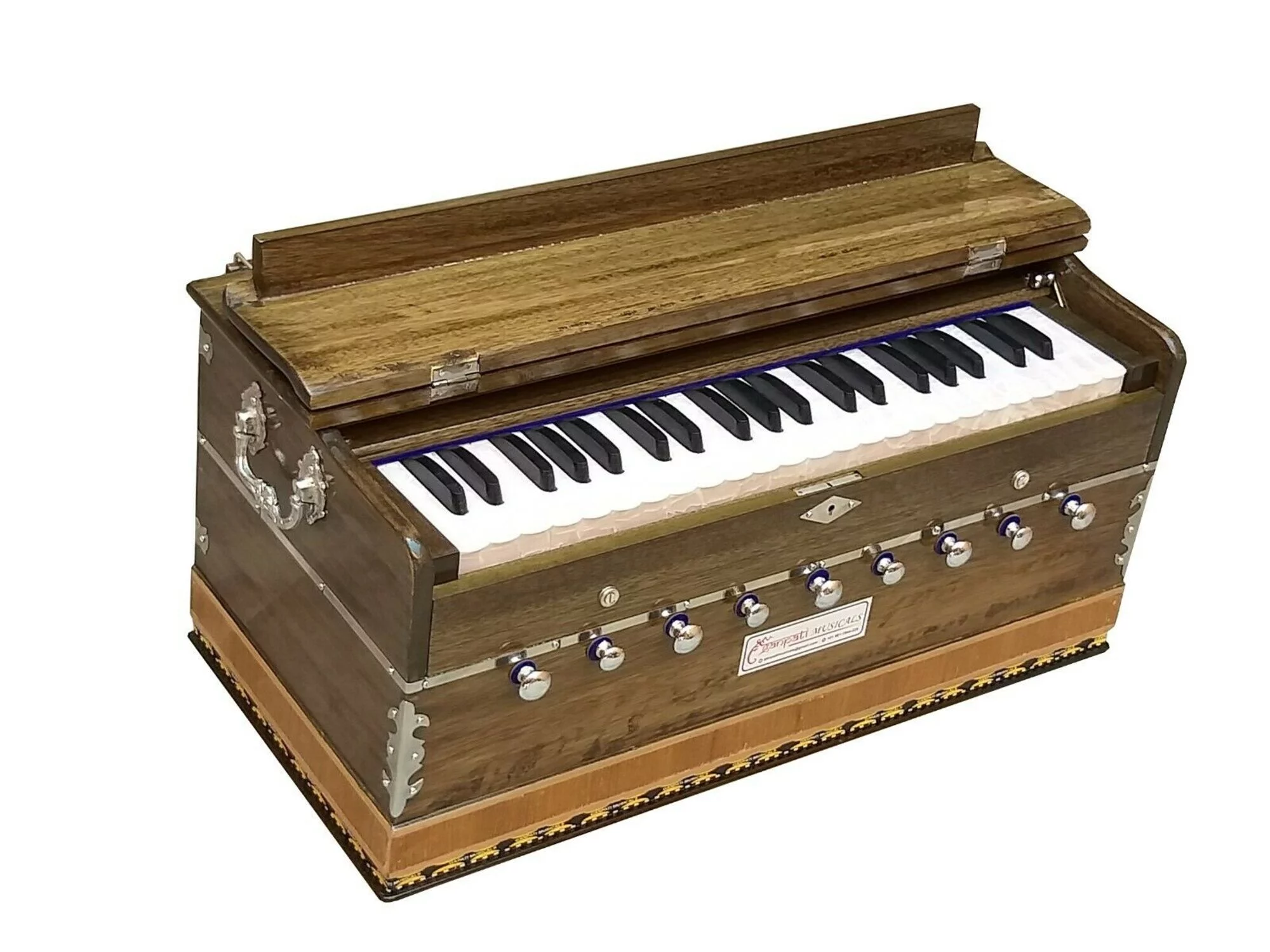Harmonium~3.5 Octaves~9 Stop~7 Fold bellow~42 Keys~440 Hz~Bhajan~Kirtan~Yoga
