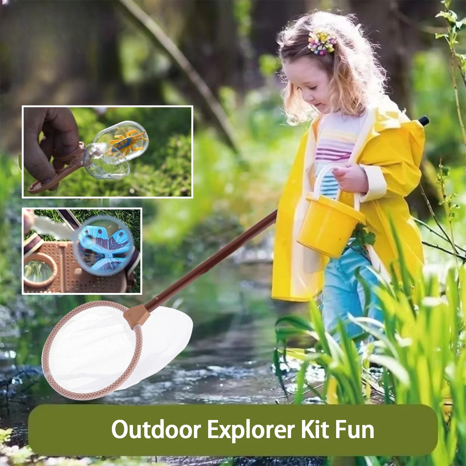 Bug Catcher Kit for Kids, 17 Pcs Kids Outdoor Explorer Kit, Outdoor Toys for Kids Ages 4-8 8-12 Boys Girls Birthday Gift
