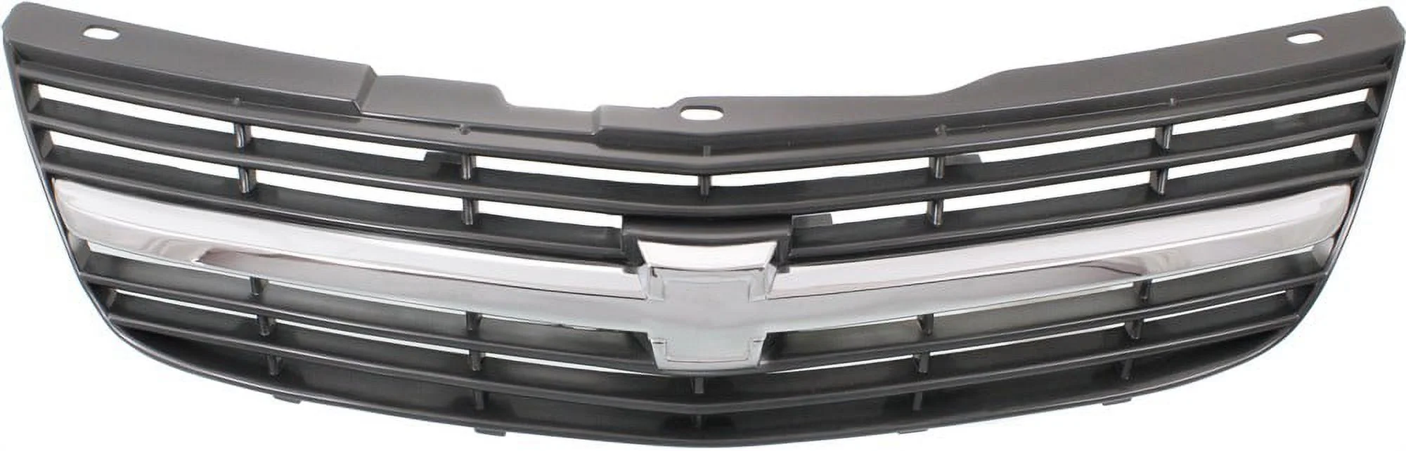 Grille Assembly Compatible with 2000-2004 Chevrolet Impala Painted Dark Gray Shell and Insert