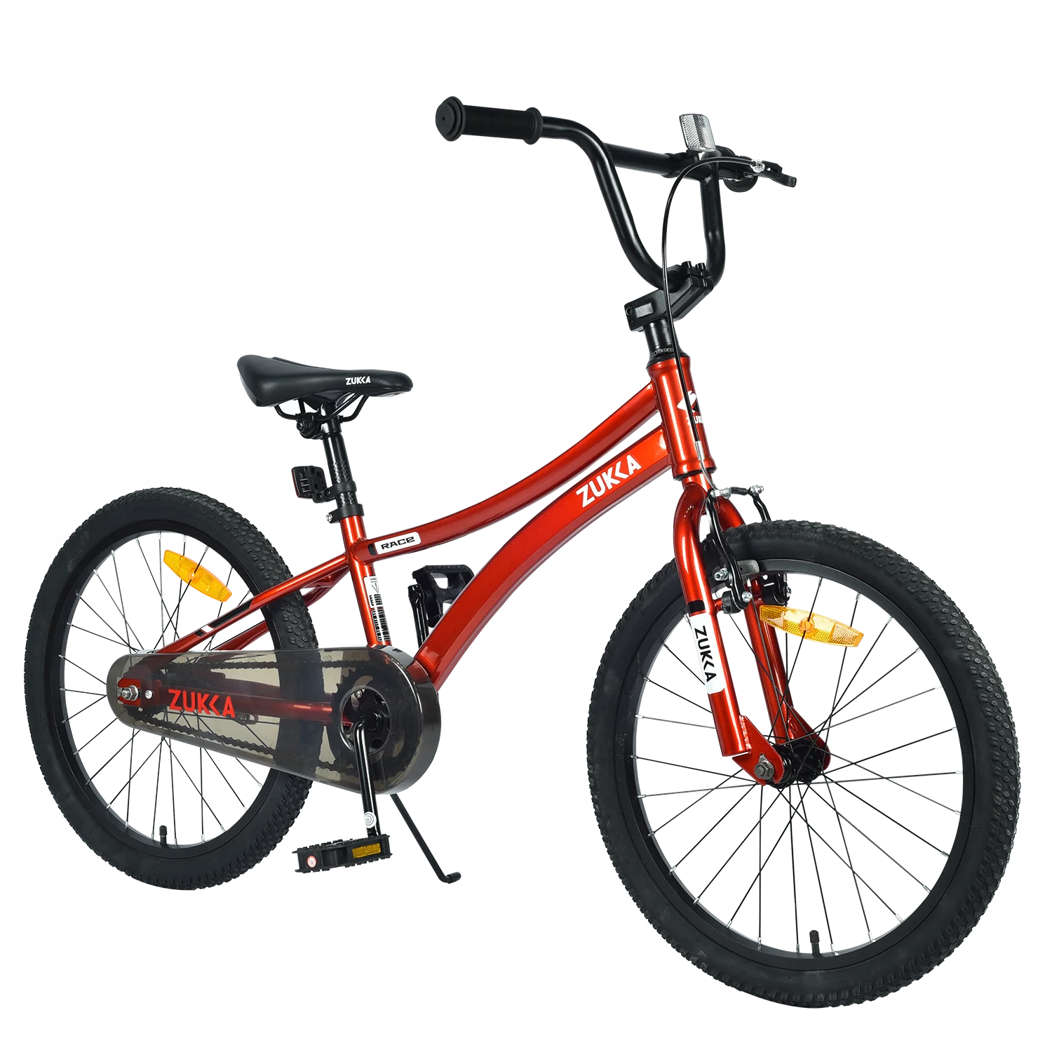 20 Inch Boys Bike, Kids' Bicycles for Kids Ages 7 - 10, Single Speed Boys Bikes with Steel Frame, Adjustable Seat Height, Red