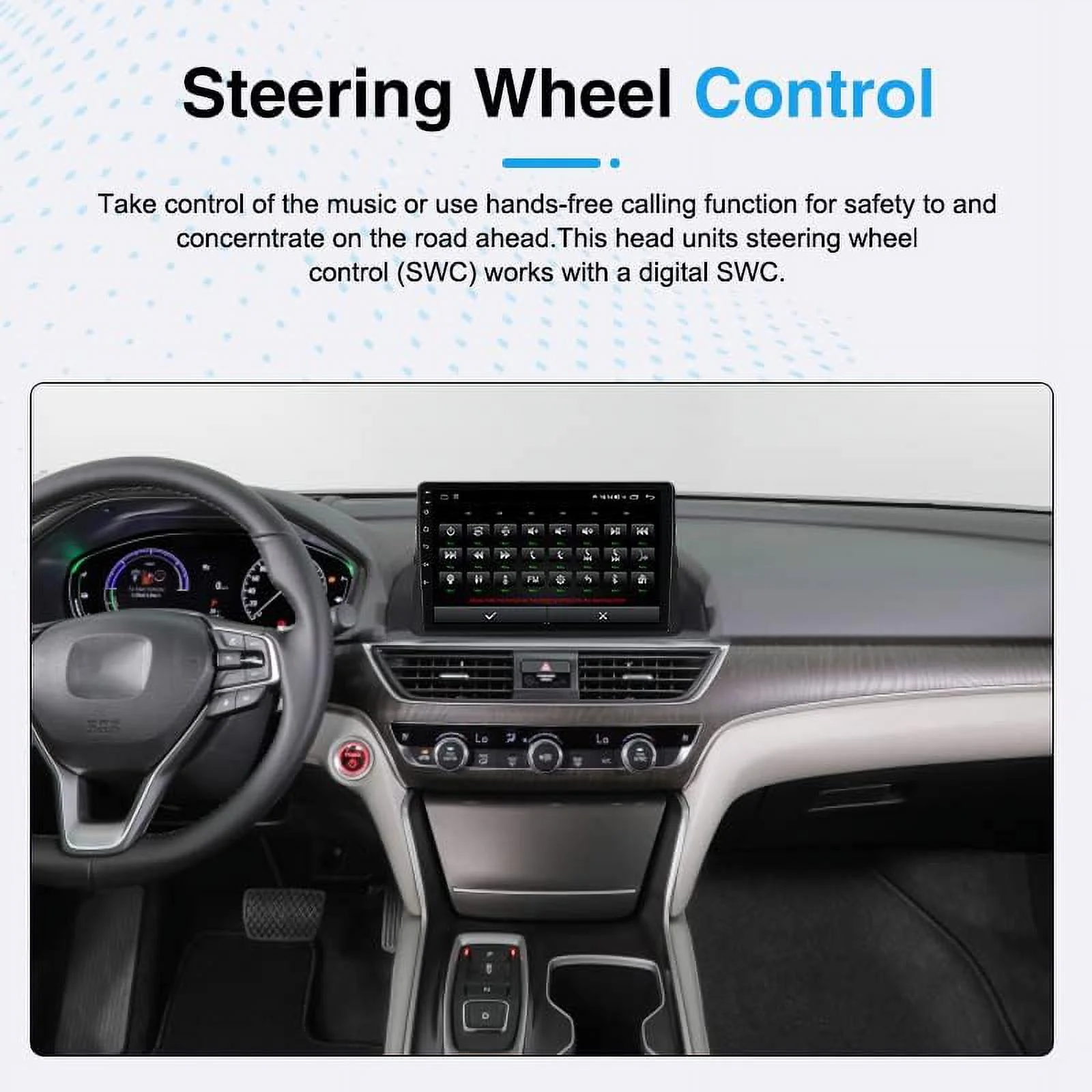 THONZER Android 12 Car Radio Stereo for Honda Accord 10th 2018-2021, 10.1