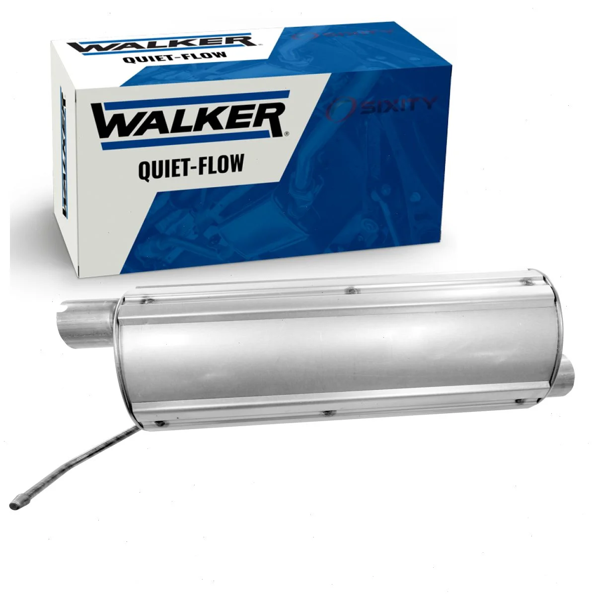 Walker Quiet-Flow Exhaust Muffler compatible with Ford F-350 Super Duty 5.4L 6.8L V10 V8 2008-2010