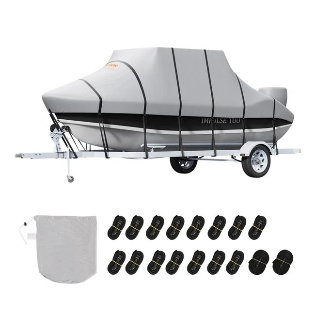 Vevor  24-26 ft. T Top Boat Cover, Grey