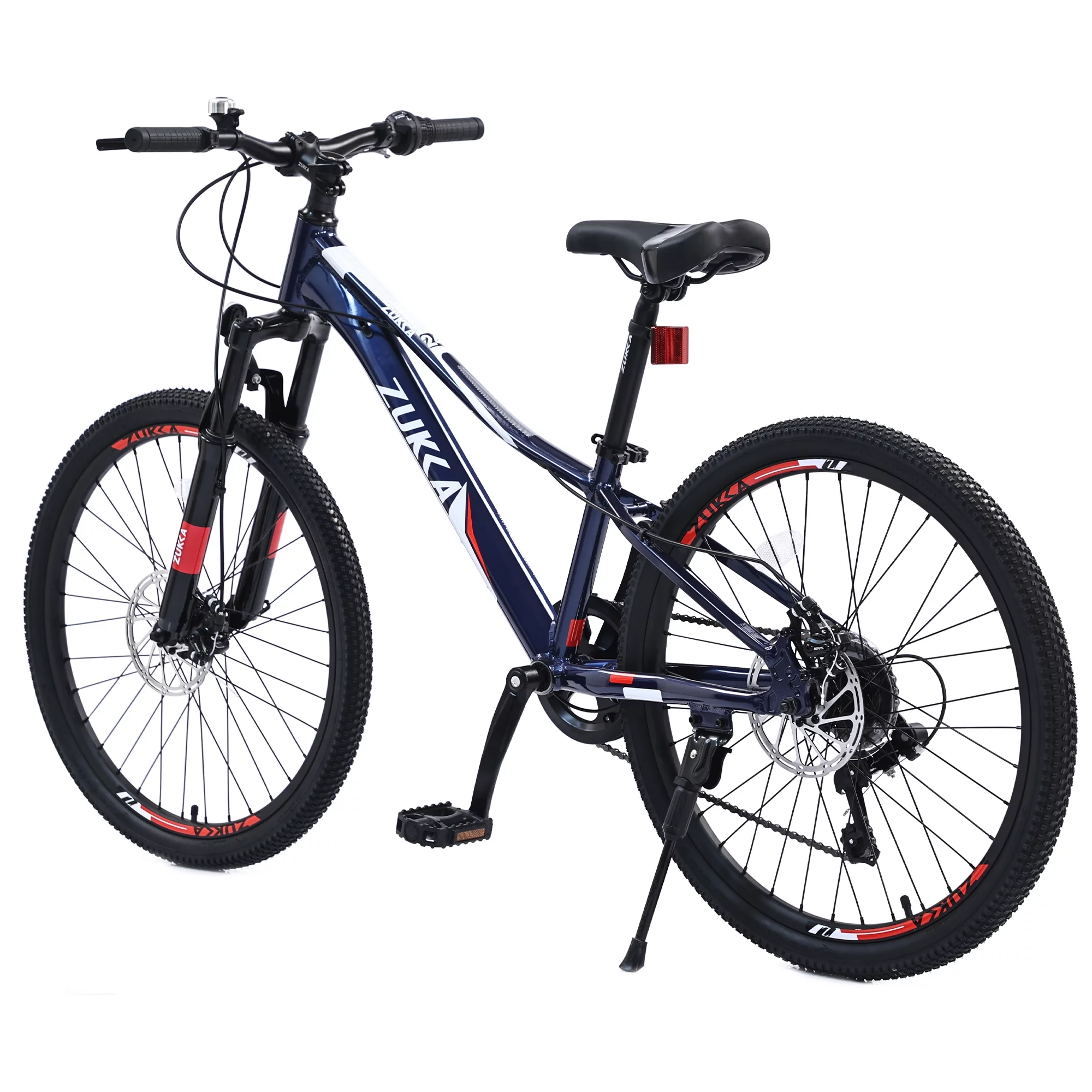 24 inch Mountain Bike, 7-Speed, Commuter Bike City Bike for Men Women