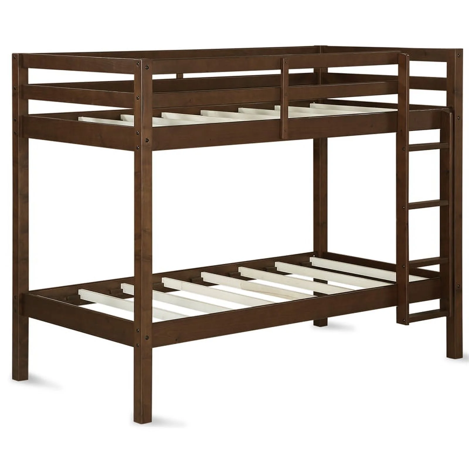 Dorel Living Indiana Twin over Twin Bunk Bed in Mocha