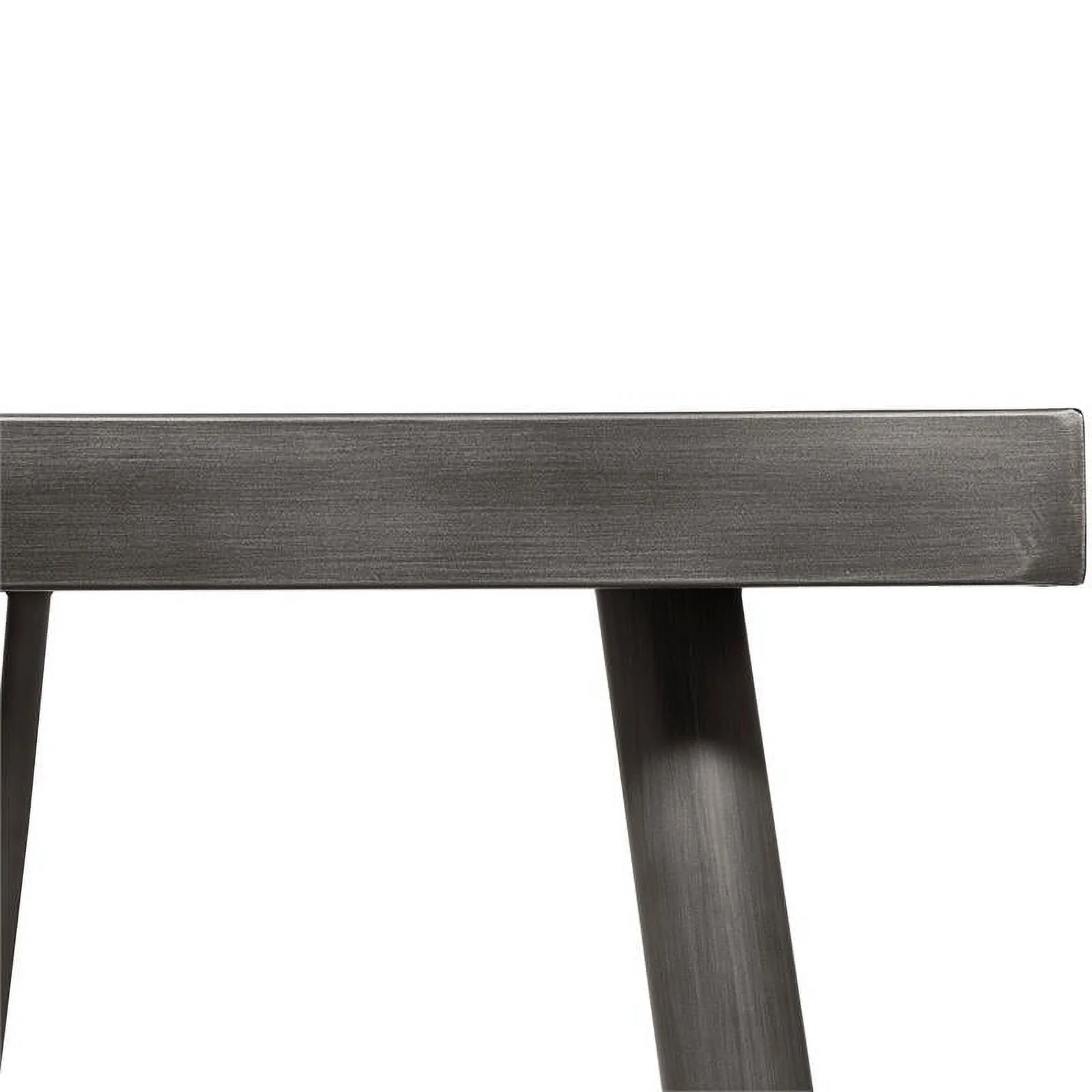 Furniture of America Janell Mid-century Metal 7-Piece Dining Table Set in Gray