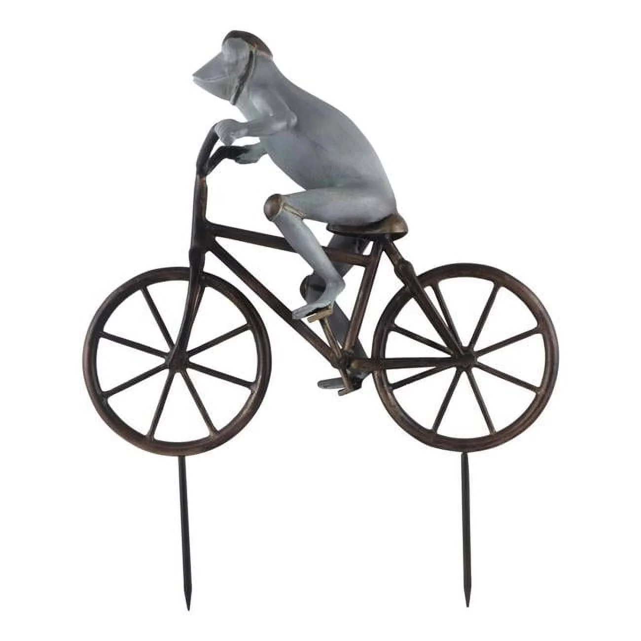 SPI Home 21102 Frog on Bicycle Garden Sculpture