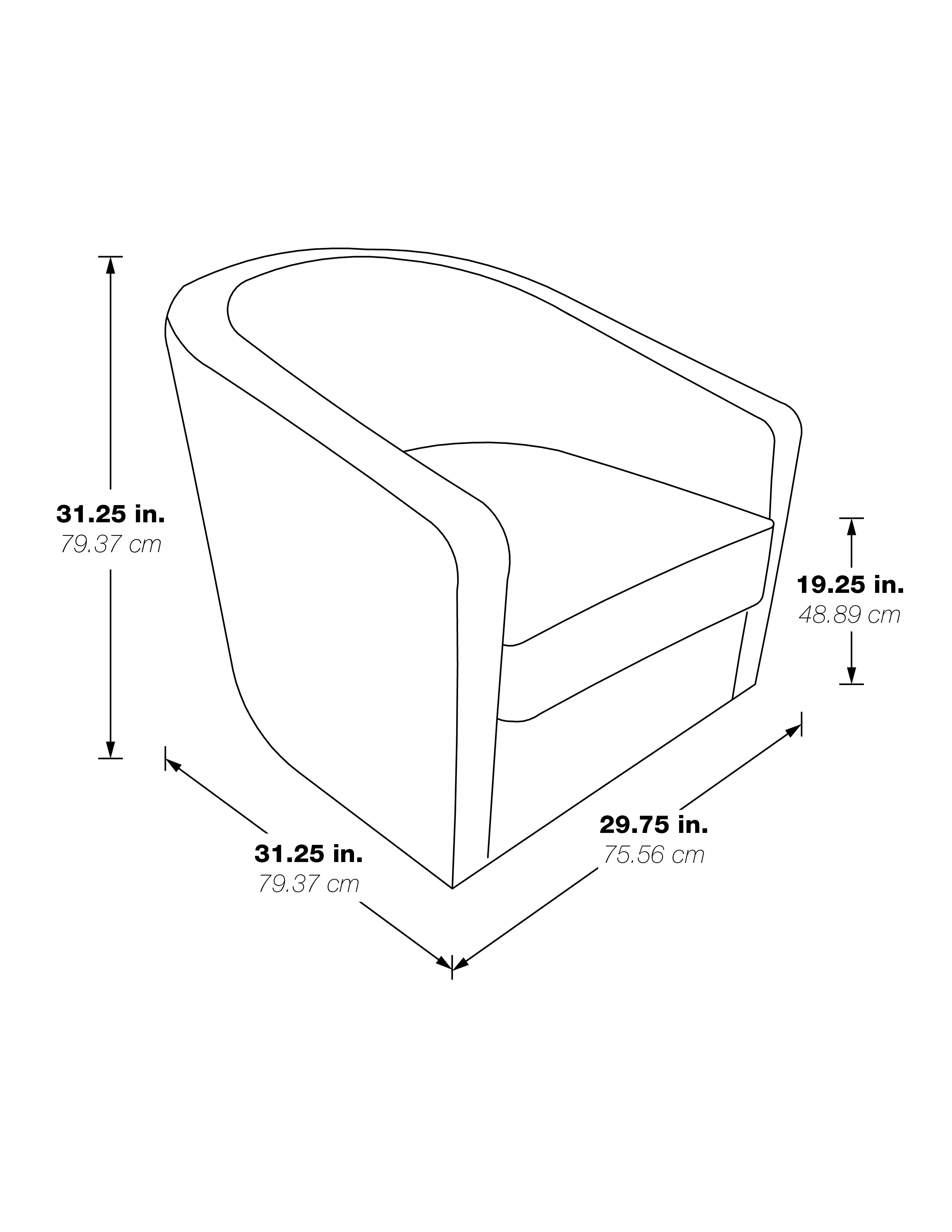 OSP Home Furnishings Danica Swivel Chair, Azure Fabric