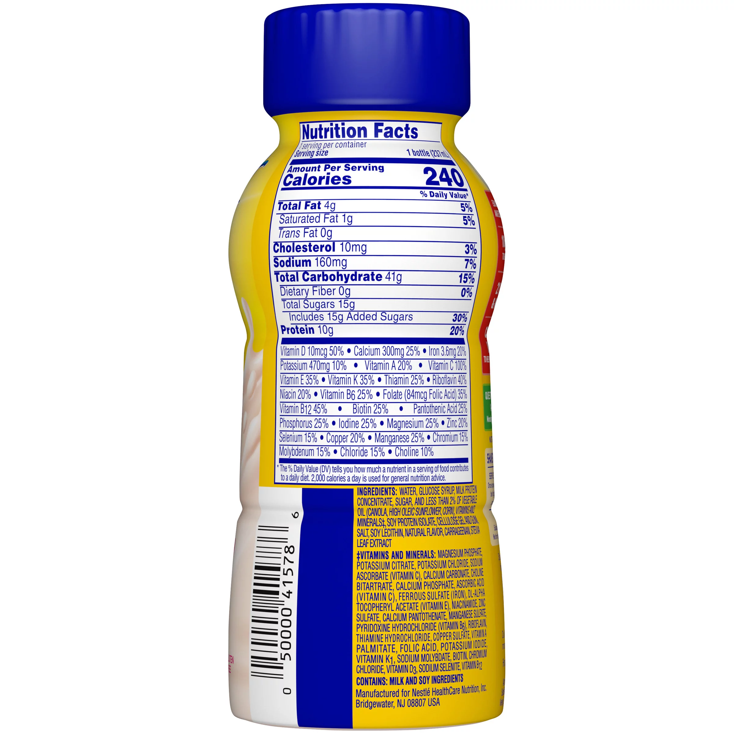 CARNATION BREAKFAST ESSENTIALS Creamy Strawberry 8 fl. oz. Bottle