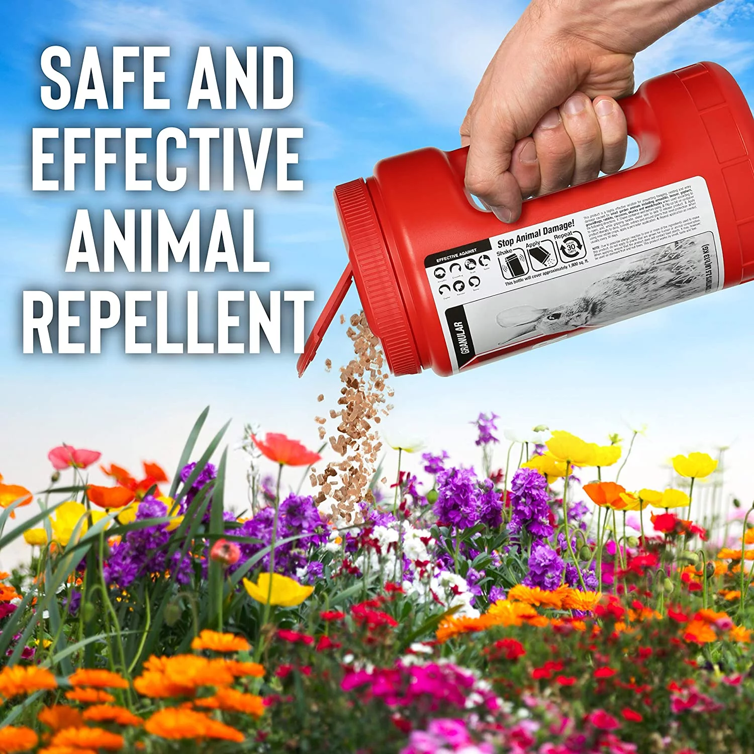 Messinas Squirrel Stopper Animal Repellent, 32oz Trigger Ready tp Use, Repels Squirrels and Chipmunks
