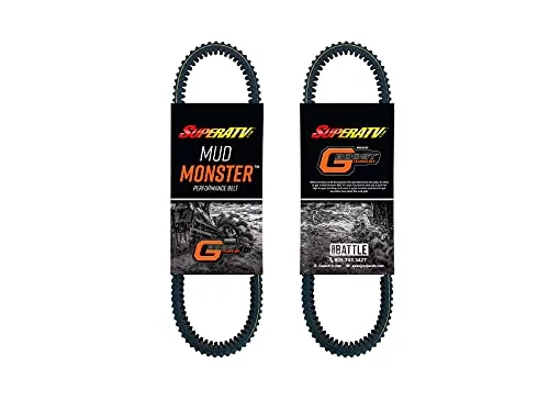SuperATV Mud Monster CVT Drive Belt for 2020+ Kawasaki Teryx KRX 1000|Mud|Specific Belt|Built for High Strength, Flexibility, and Heat Resistance|Made with Ultra|Strong Aramid Fiber Cord|MMKA0047