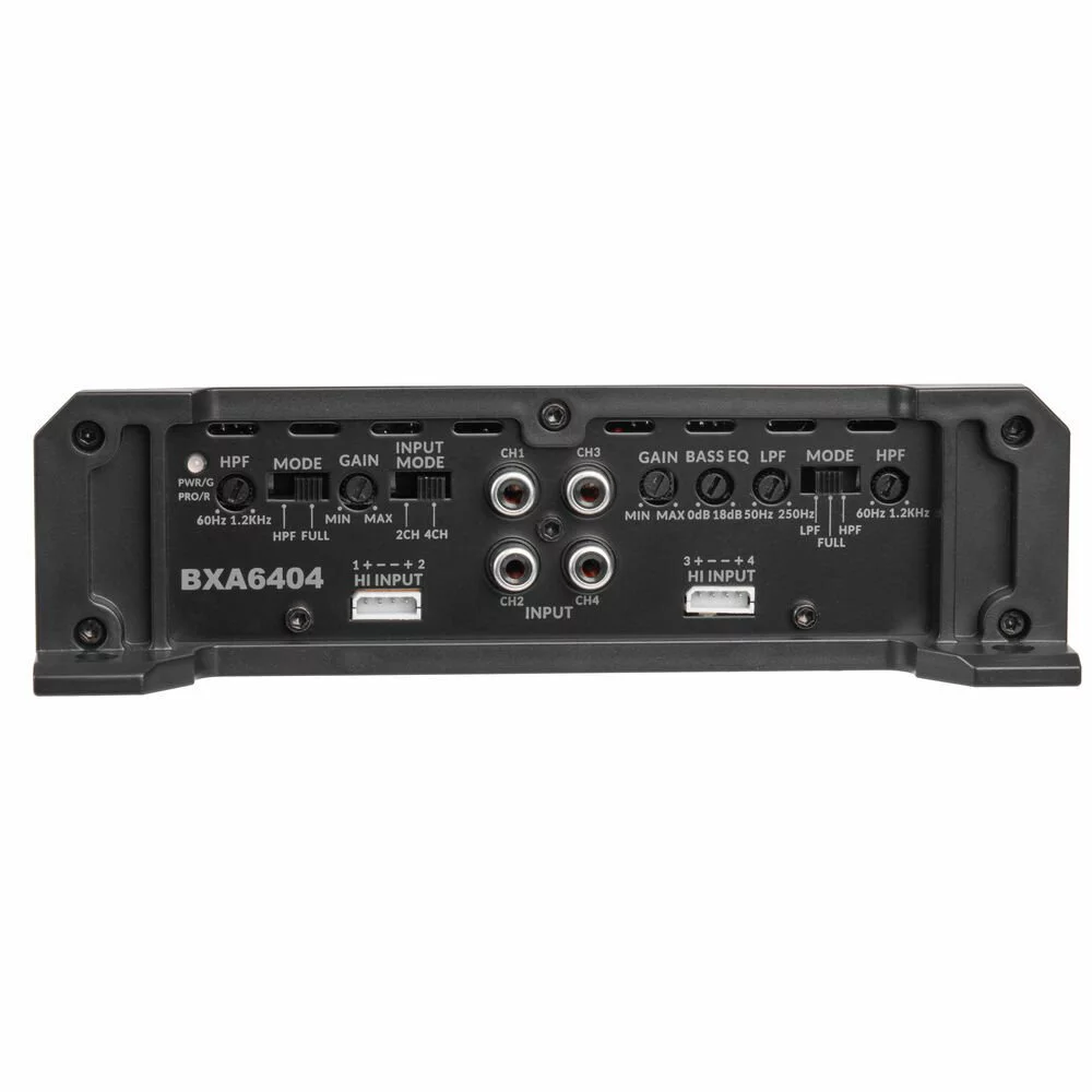 Belva BXA6404 Amplifier + Belva BAK84 8 Gauge Amp Kit 240W Total RMS 4-Channel Amplifier Package (Includes Amplifier and Amp Wiring Kit)