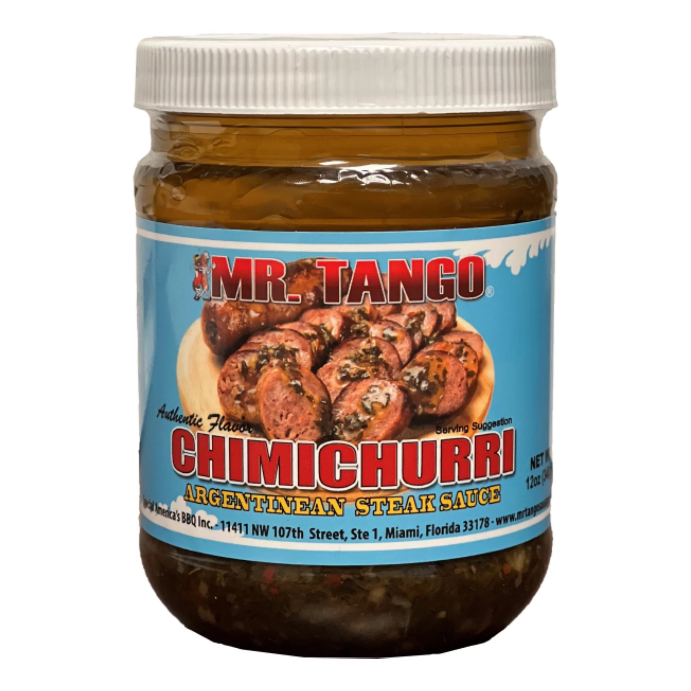 Mr. Tango Mild Chimichurri Steak Sauce, 12 oz Jar