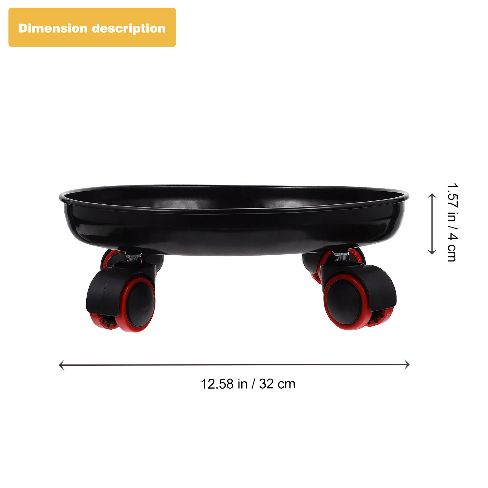 Guichaokj Pulley Flower Pot Holder Planter Base Flower Pot Mover Plant Stand with Wheels