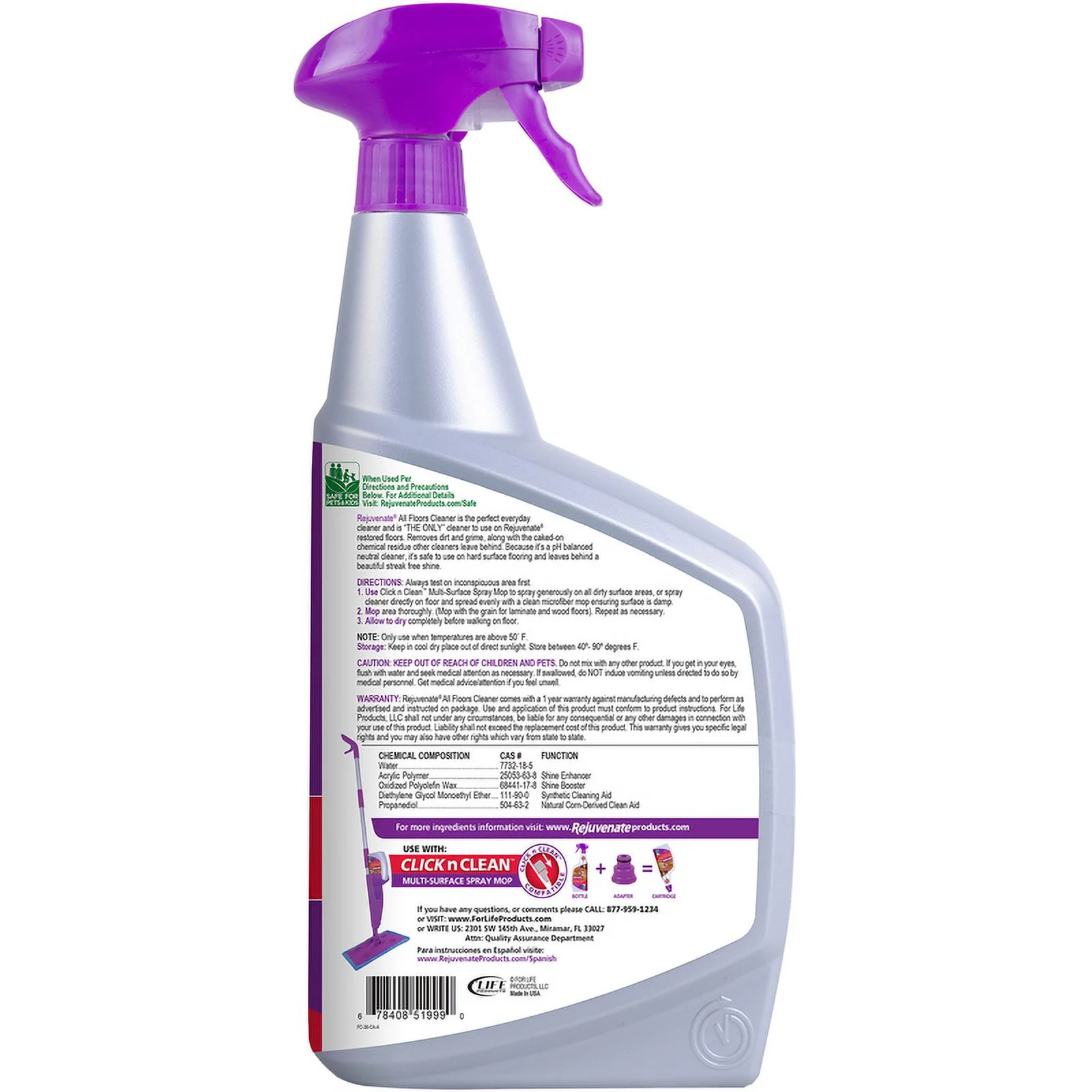 Rejuvenate Clean Fresh Scent Floor Cleaner Liquid 38 oz