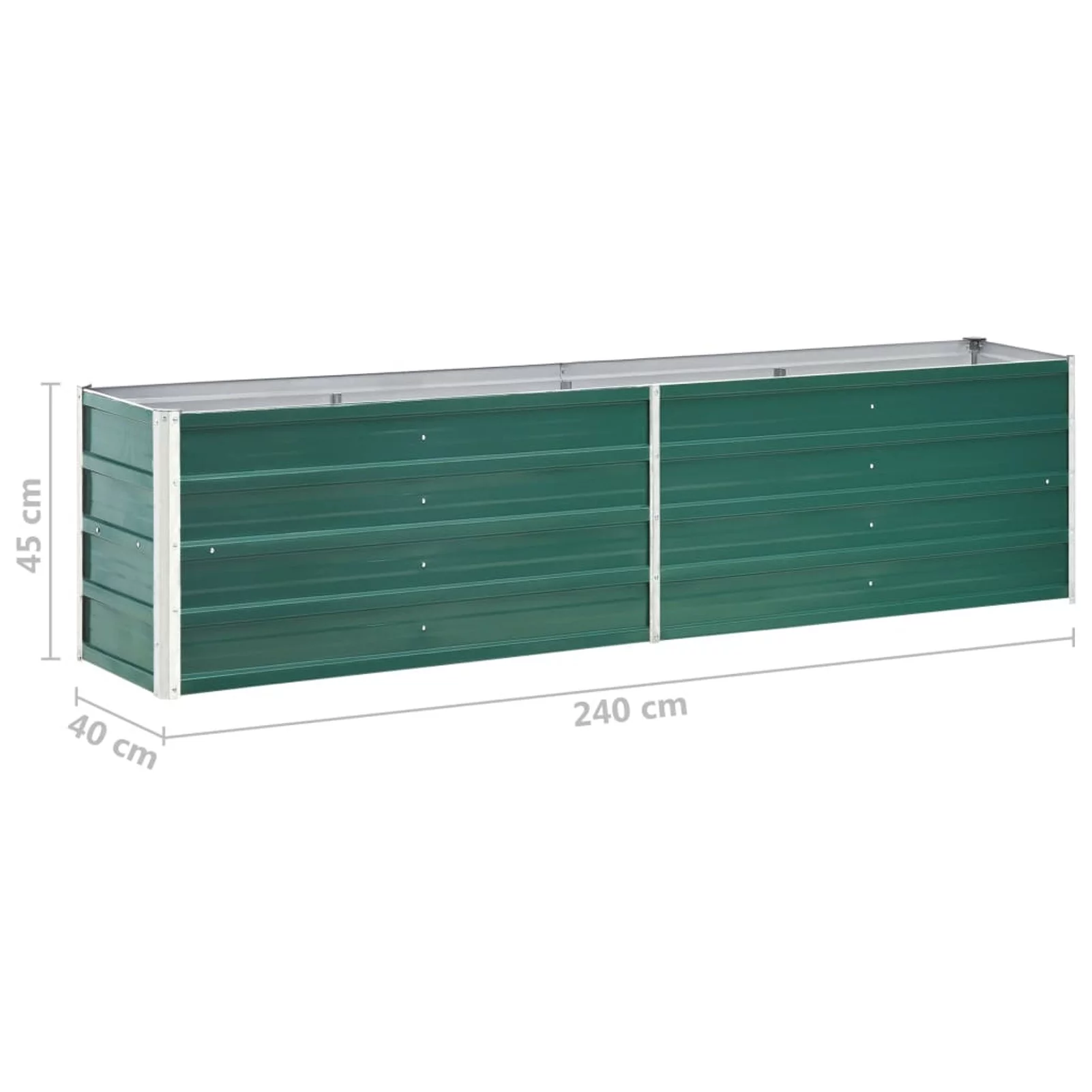 Anself Garden Raised Bed Galvanized Steel 94.5