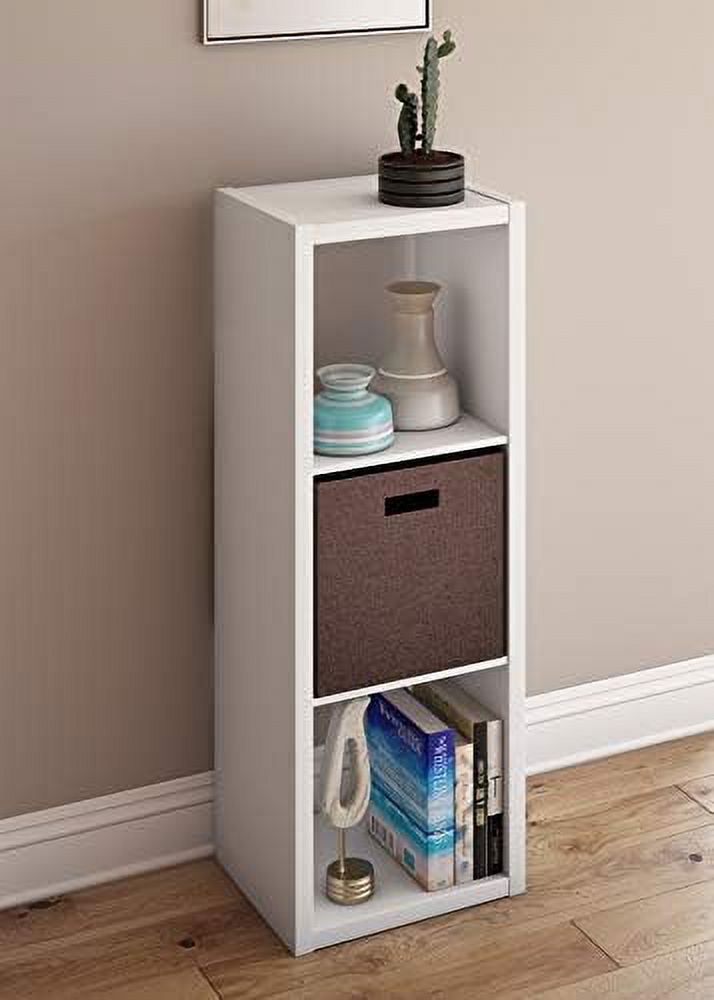 ZFGSUIJN 2 Cube   Organizer Bookshelf with Open Back  Vertical or Horizontal  Easy Assembly  Wood   Finish