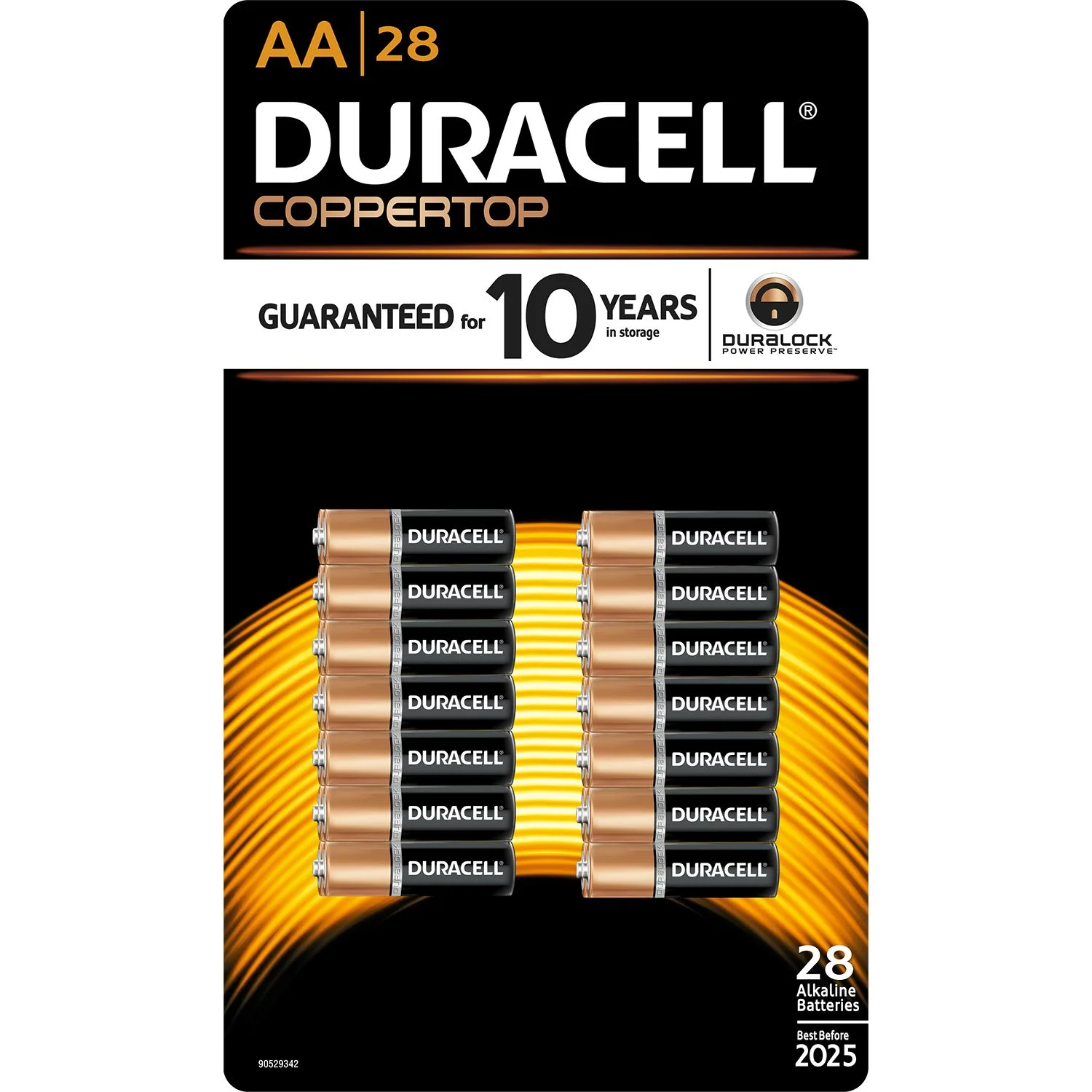 Duracell Coppertop AA Batteries - 28 Pack