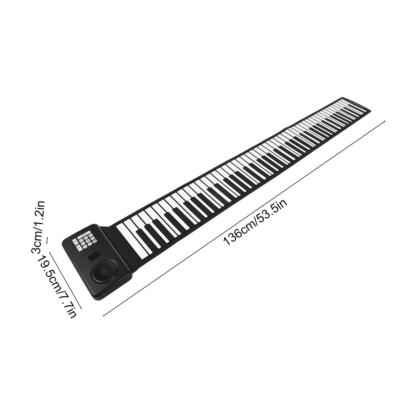moobody Electronic Piano Without Speaker, Portable 88 Key Handroll Keyboard for Home Practice