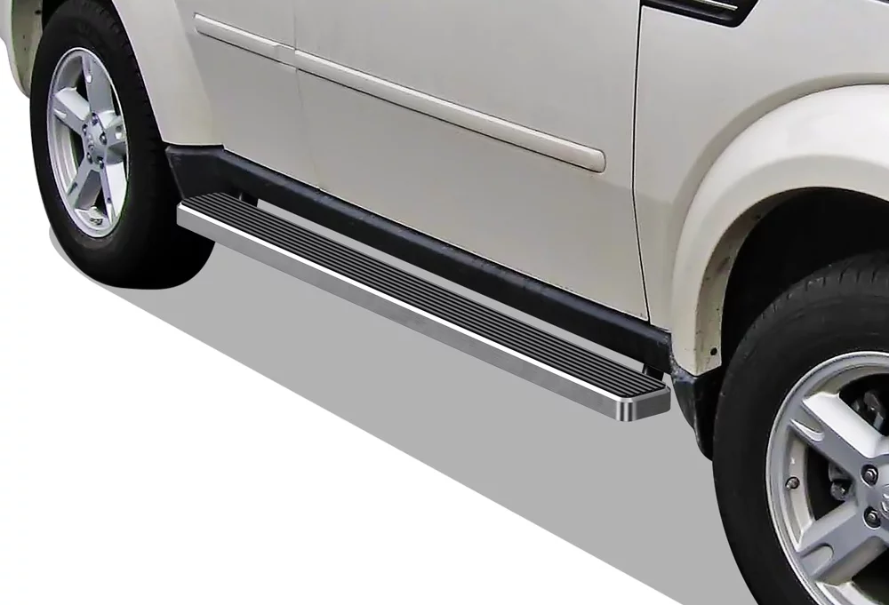 APS iBoard Running Boards 5 inches Compatible with Dodge Nitro 2007-2012 Stainless Steel (Nerf Bars Side Steps Side Bars)