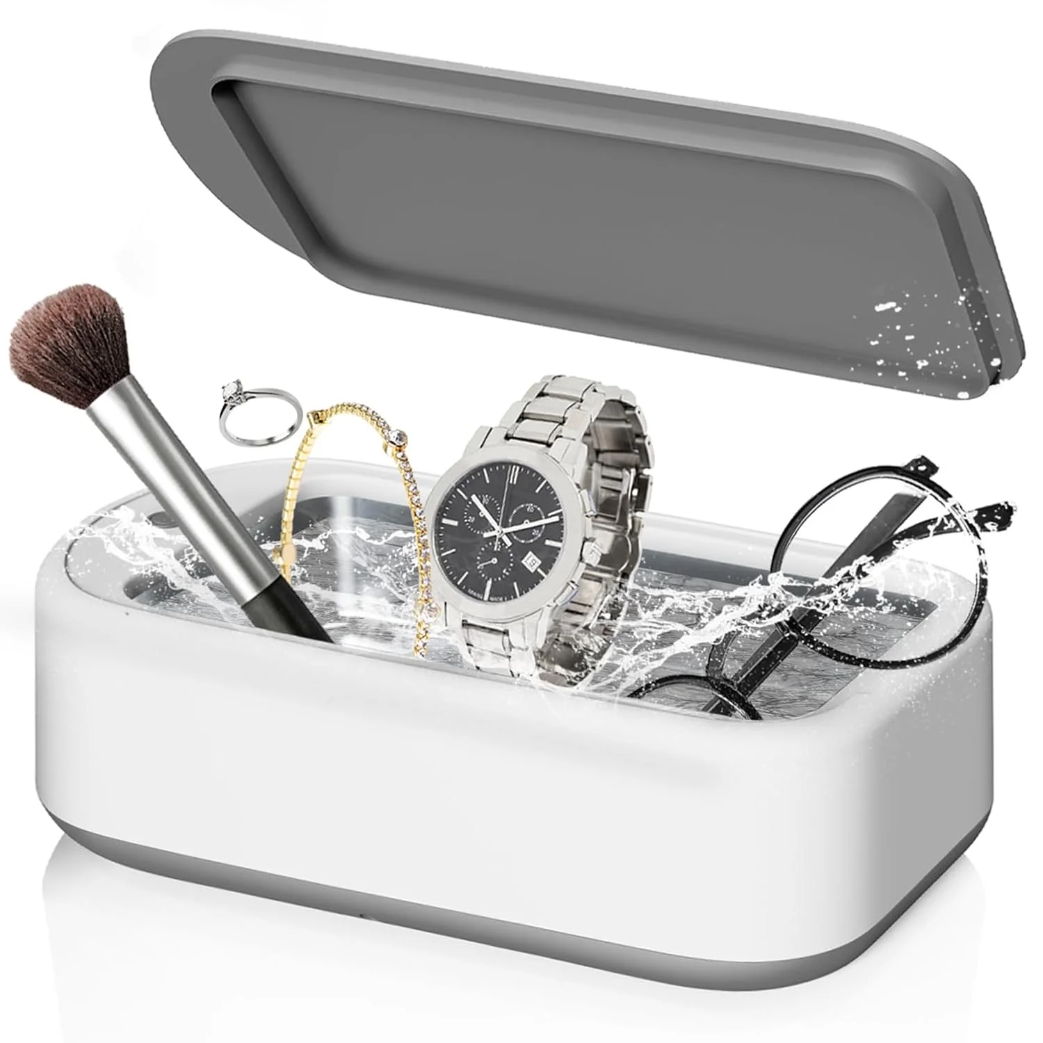 Ultrasonic Cleaner,40W 22oz (640ml) 48KHz Portable Professional Ultrasonic Cleaner Machine for Cleaning,Eyeglass, Watches,Dentures,Ring,Blade Razor