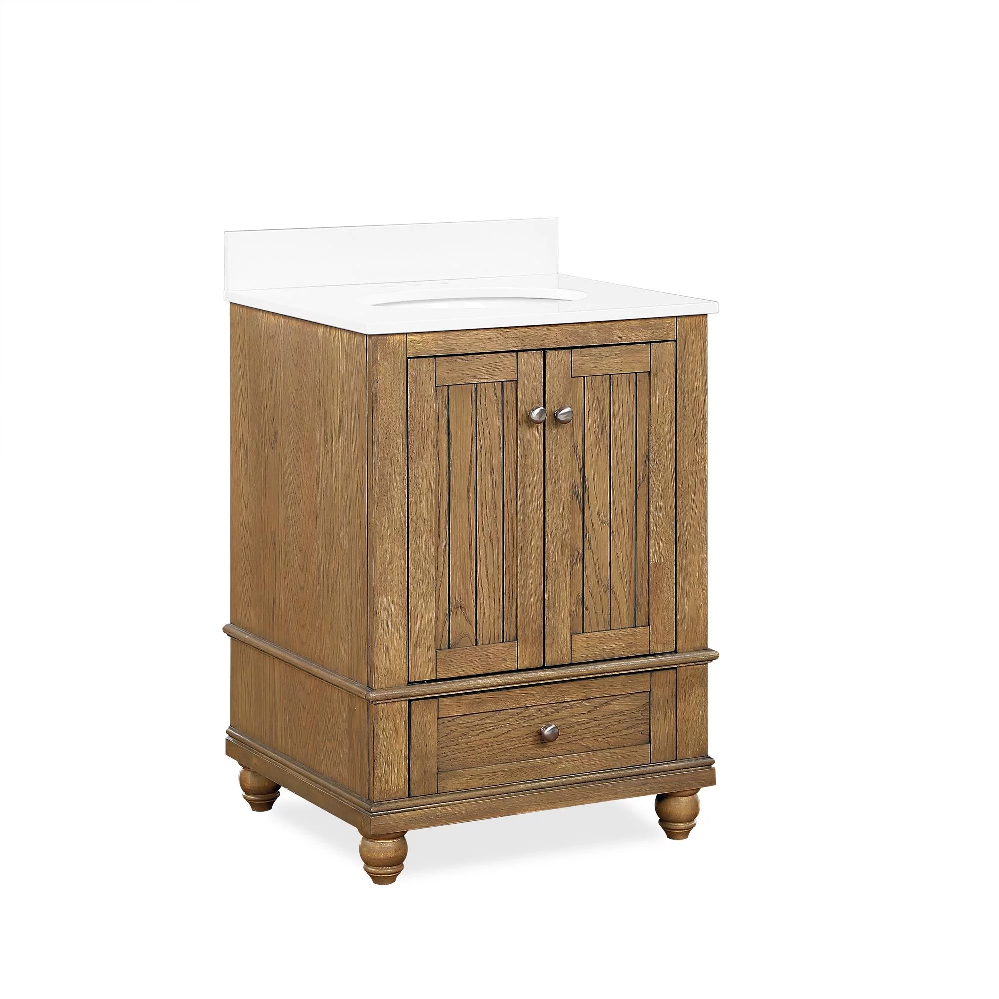 DHP Monteray Beach 24 Inch Bathroom Vanity with Sink, Natural