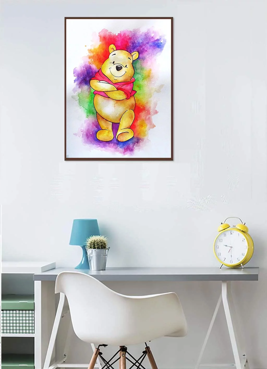 DIY 5D Diamond Painting Kits for Adults Diamond Art Winnie the Pooh Diamond Painting Full Drill Crystal Rhinestone Embroidery Craft Kits for Home Wall Decor Gifts, 12X16inch