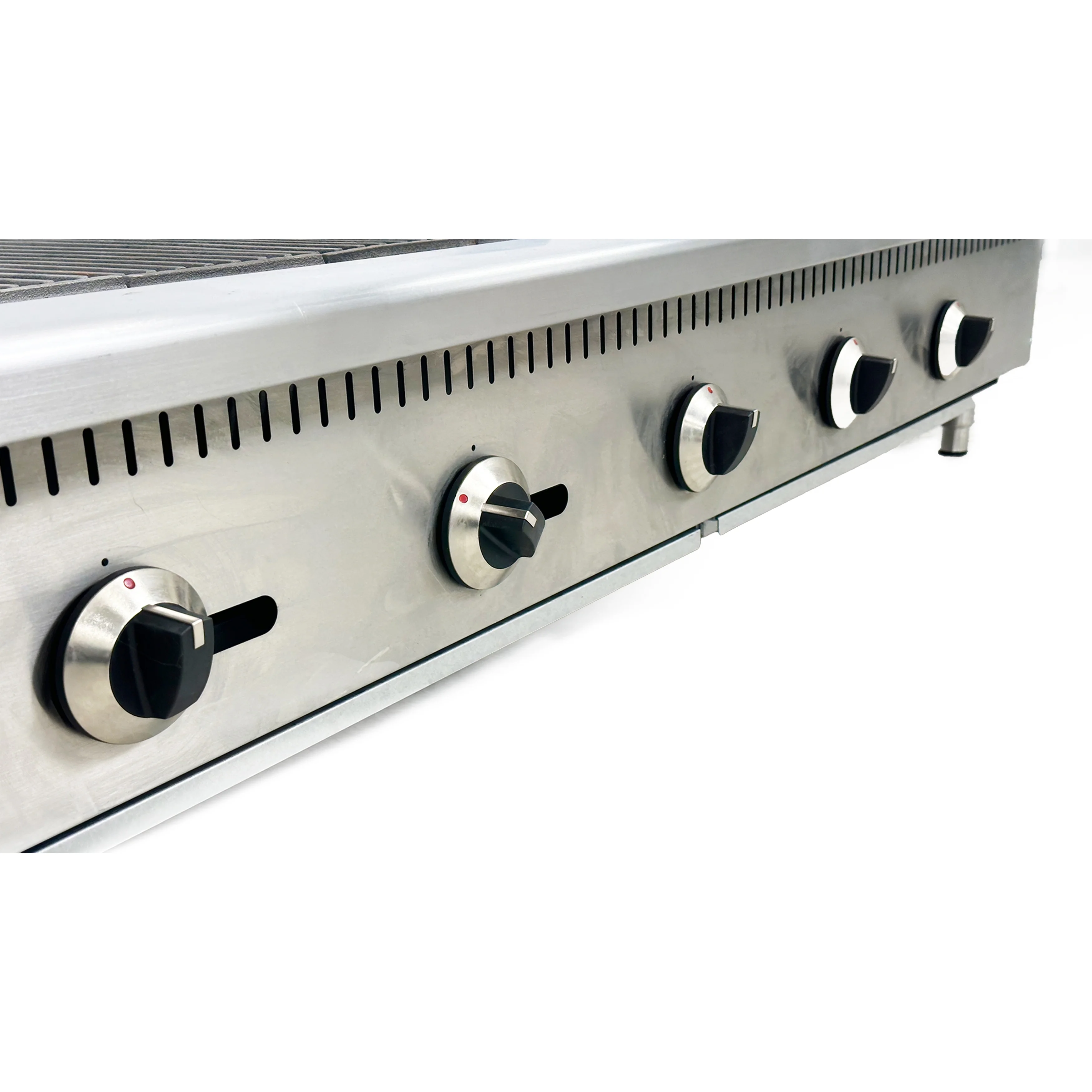 60 in. Commercial Gas 5 Burner Charbroiler 150,000 BTU in Stainless Steel, Heavy Duty Radiant Broiler, NSF Certified