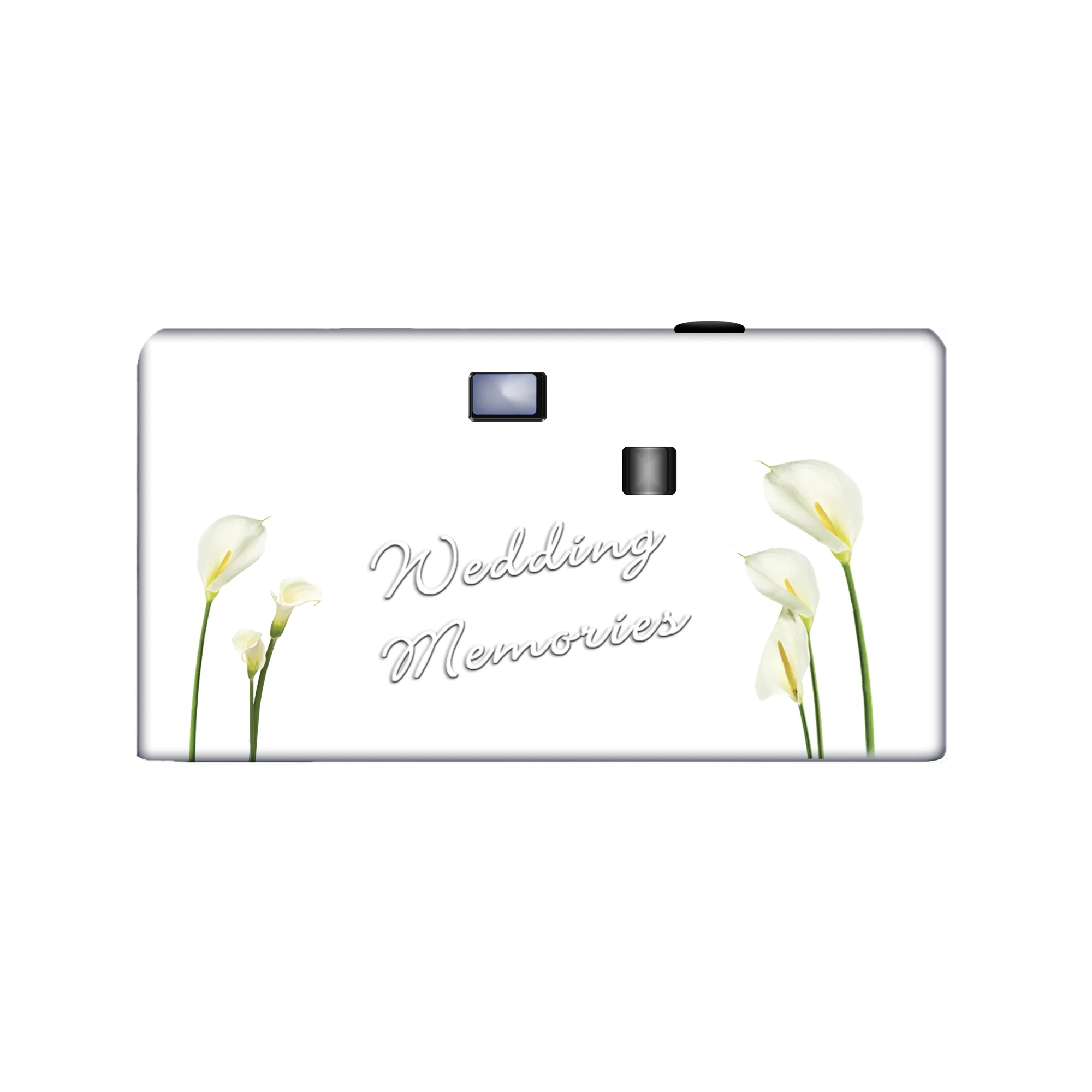5 Calla Lilies Wedding Disposable Cameras, Anniversary, Single use, Flash WM-50407-5pk