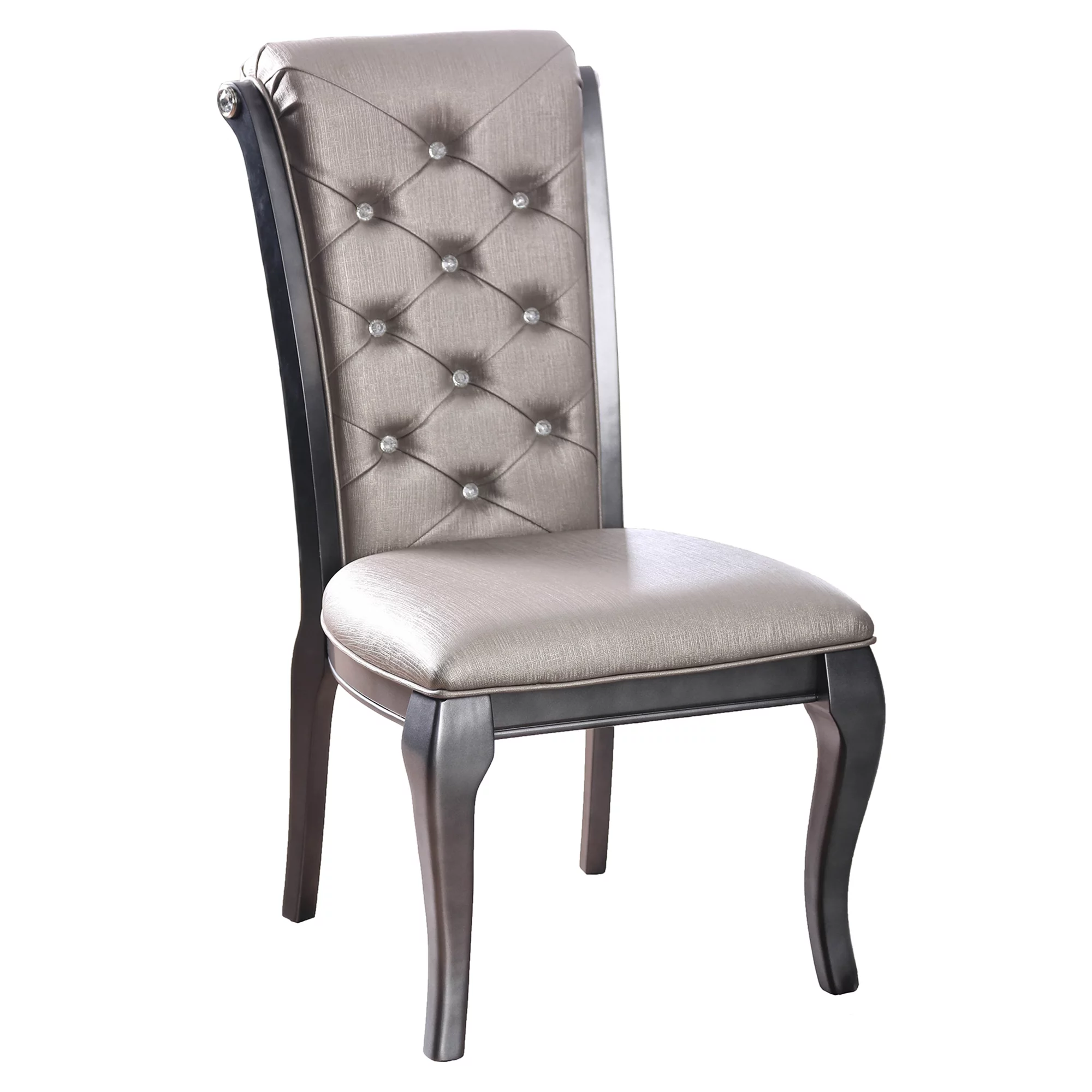 Furniture of America Tara 9-Piece Silver Dining Table Set