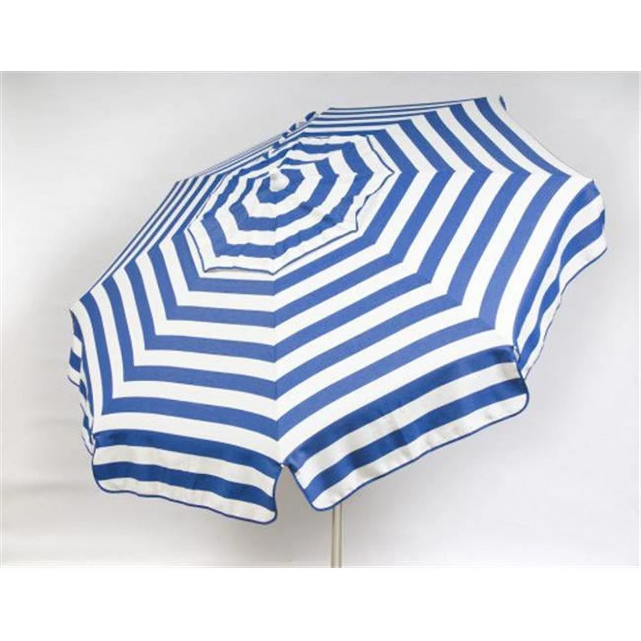 Italian 6 ft. Umbrella Acrylic Stripes Blue And White - Beach Pole