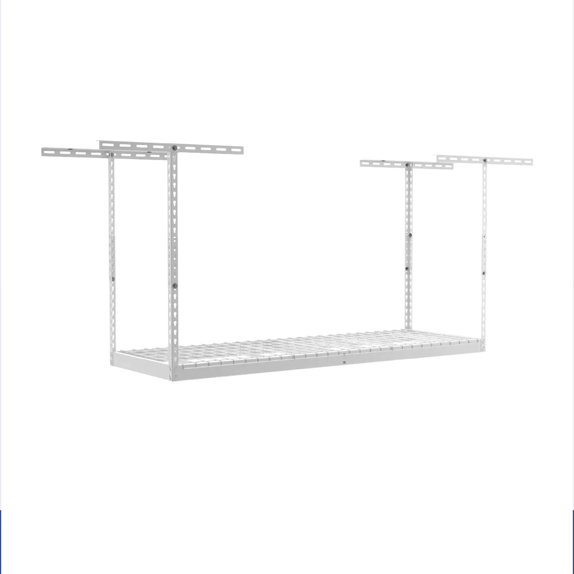 SafeRacks 2' x 6' Overhead Garage Storage Rack Holds Up to 300 lbs, White