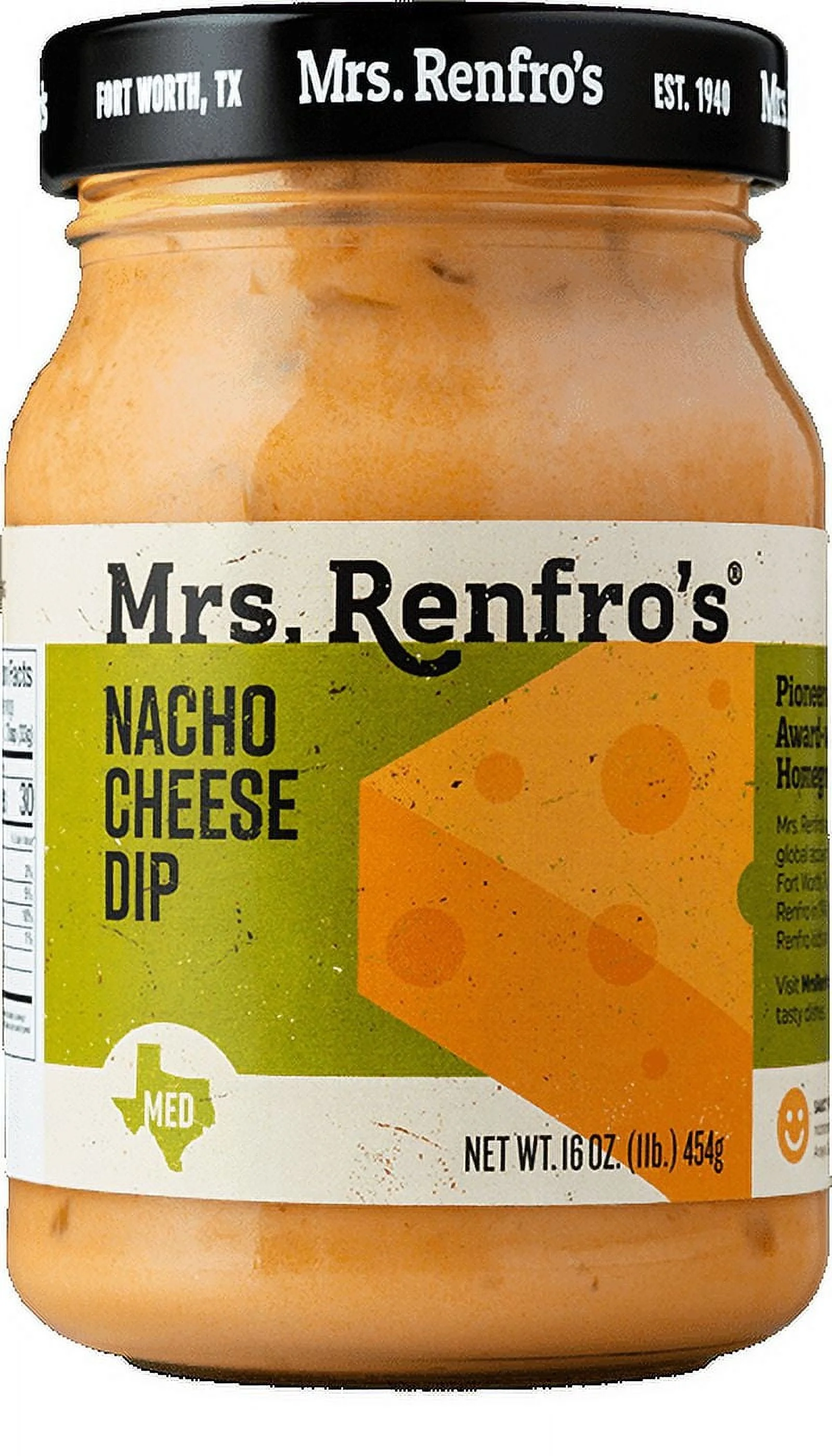 Mrs. Renfro's Nacho Cheese Dip - Medium -- 16 oz Pack of 2