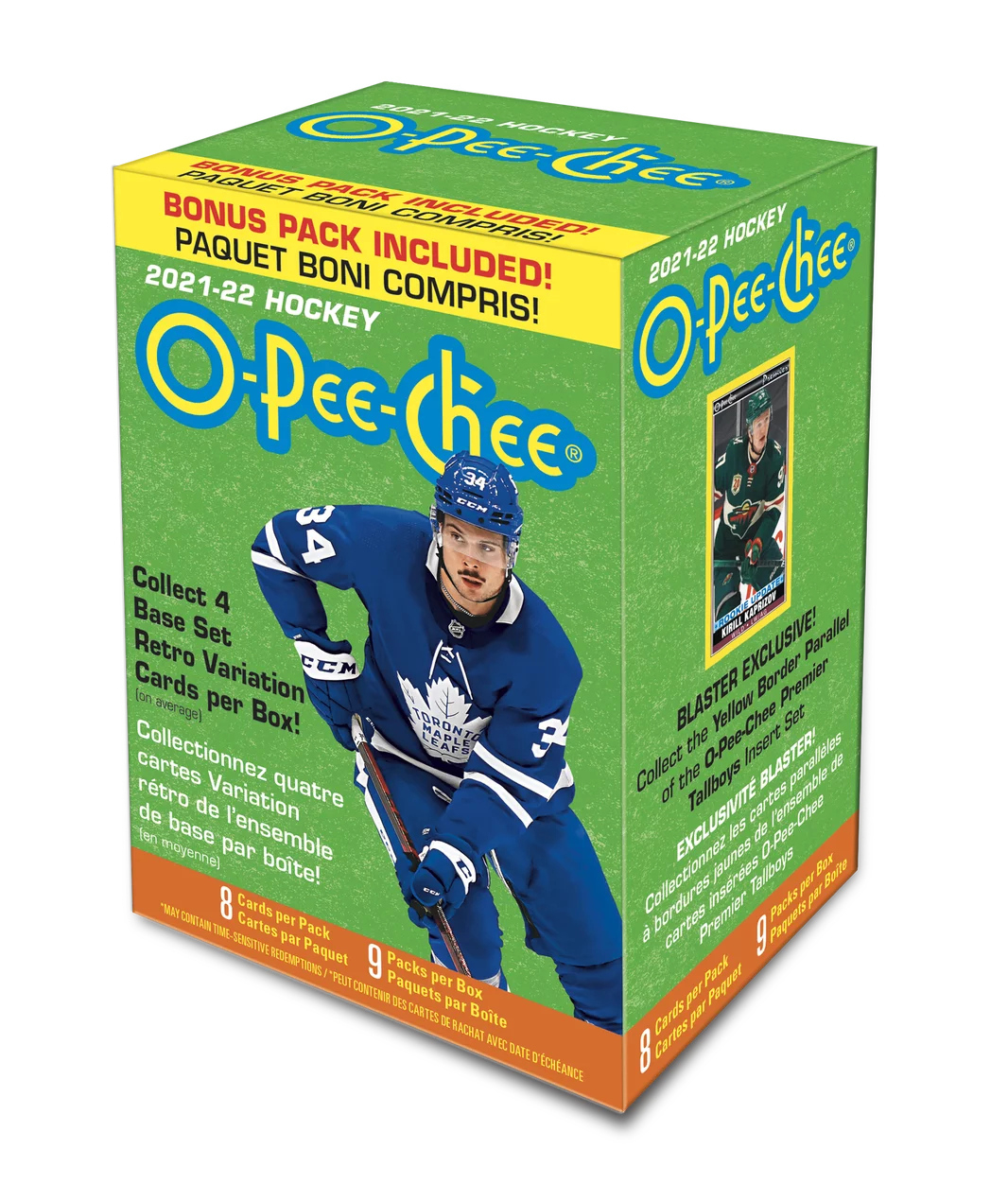 2021-22 Upper Deck OPC NHL Hockey Trading Cards Blaster Box